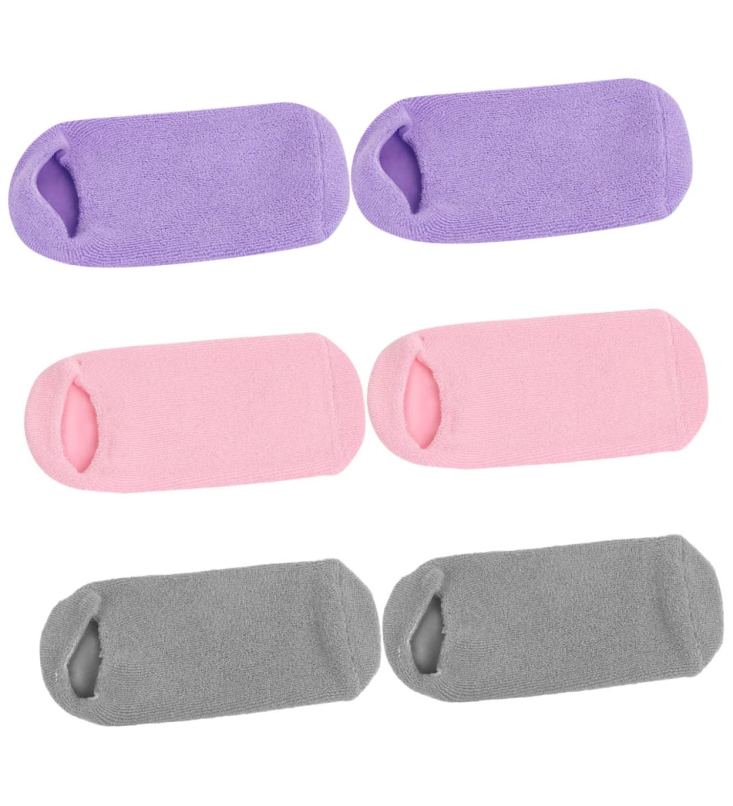 minkissy 3 Pairs Foot Gel Socks Non-slip Cosmetic Miss Vegetable Gel - Buy Online on SooperMarket.com