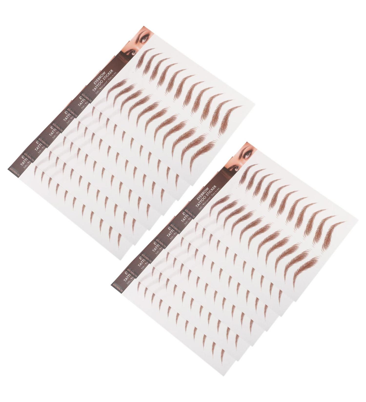 NOLITOY 12 Sheets Eyebrow Stickers Simulation Eyebrows Sticker Eyebrow Tattoos for Eyebrow Grooming - Buy Online on SooperMarket.com