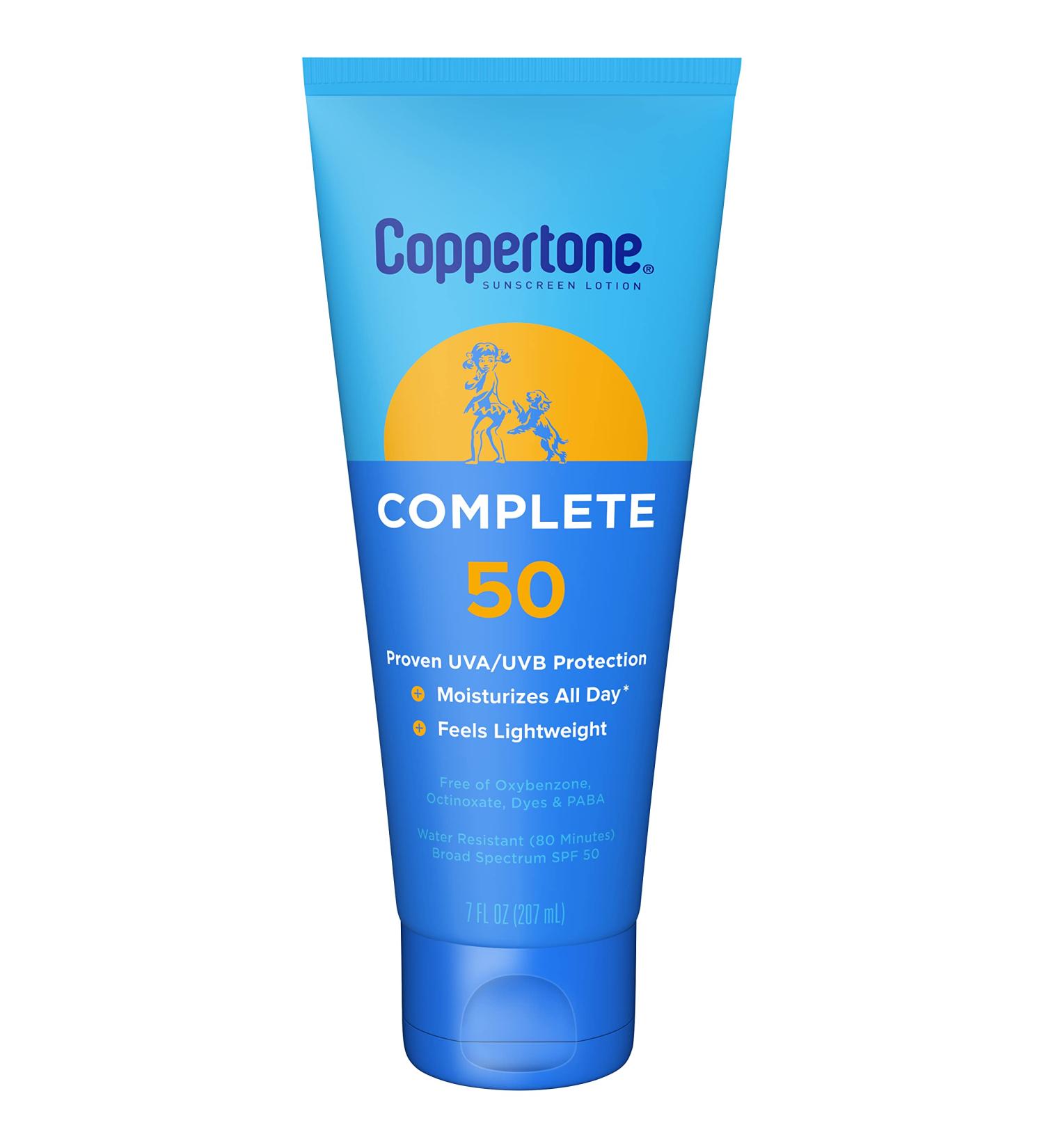 Coppertone Complete SPF 50 Lightweight Moisturizing Water-Resistant Body Sunscreen 7 fl oz - Buy Online on SooperMarket.com