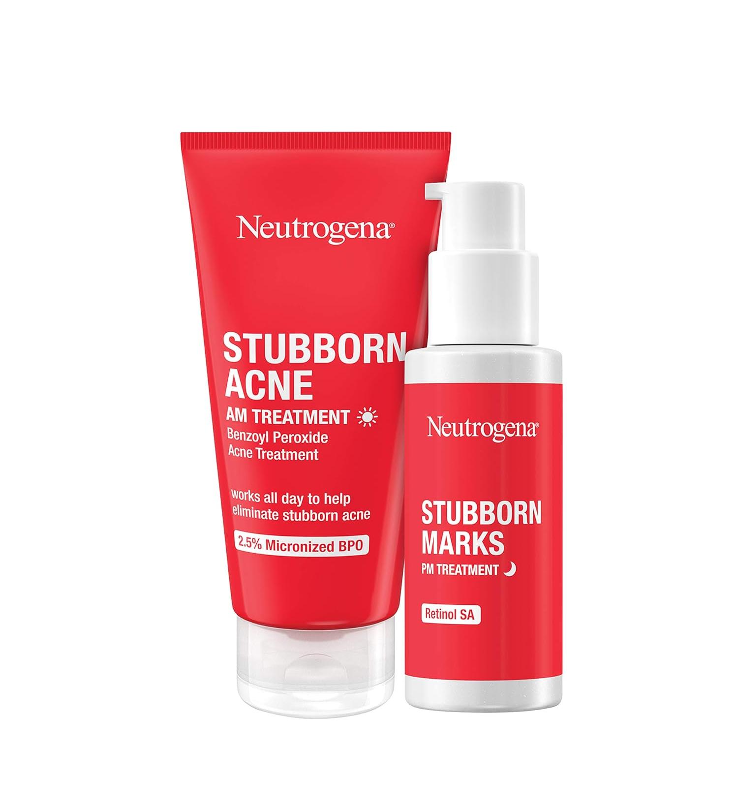 Neutrogena Stubborn Acne AM Face Treatment | Benzoyl Peroxide Formula - Buy Online on SooperMarket.com