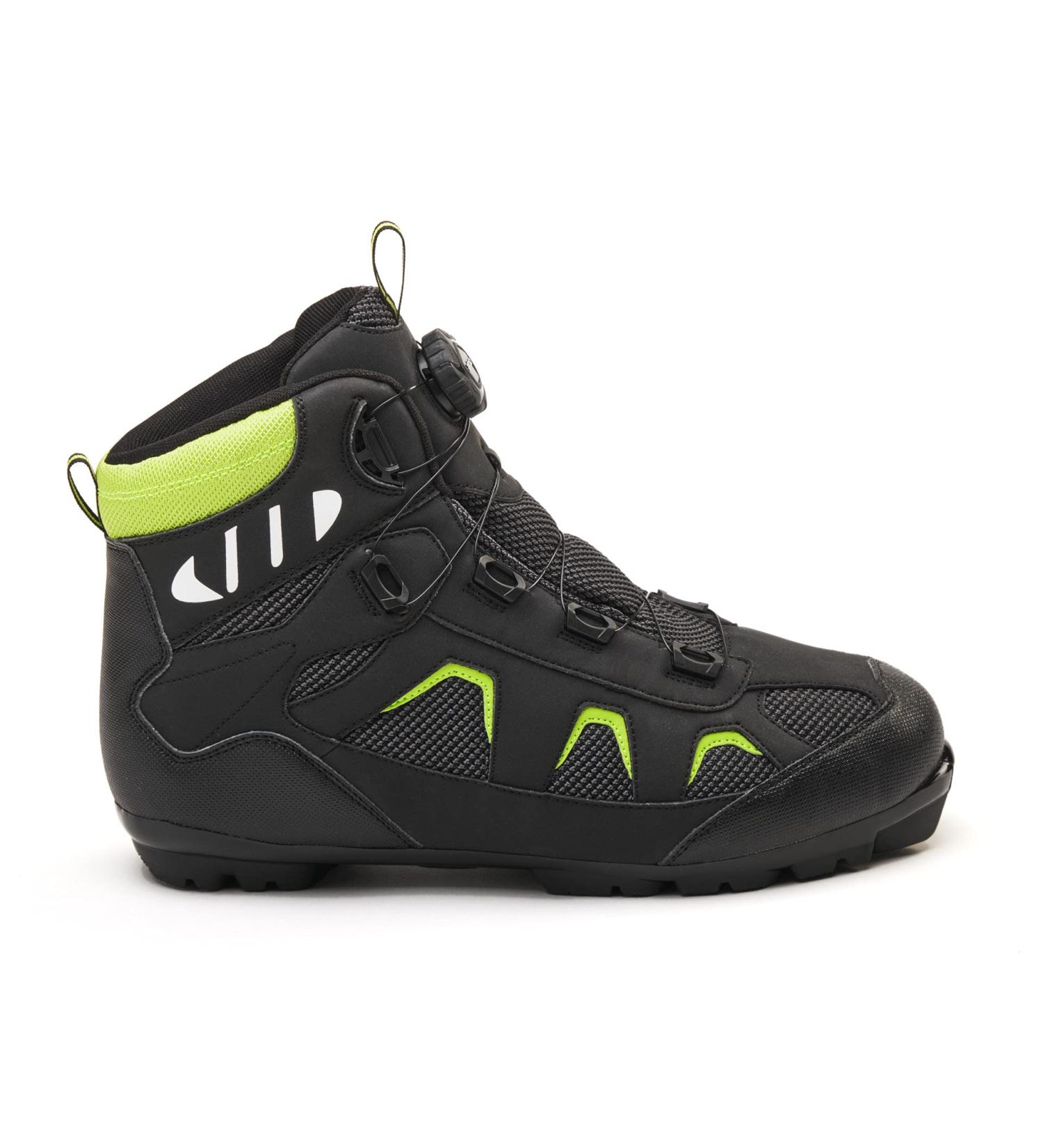 Whitewoods Unisex 802 XC Cross Country Ski Boots Black/Yellow 42 | Weatherproof & Breathable Adventure Touring Boots - Buy Online on SooperMarket.com