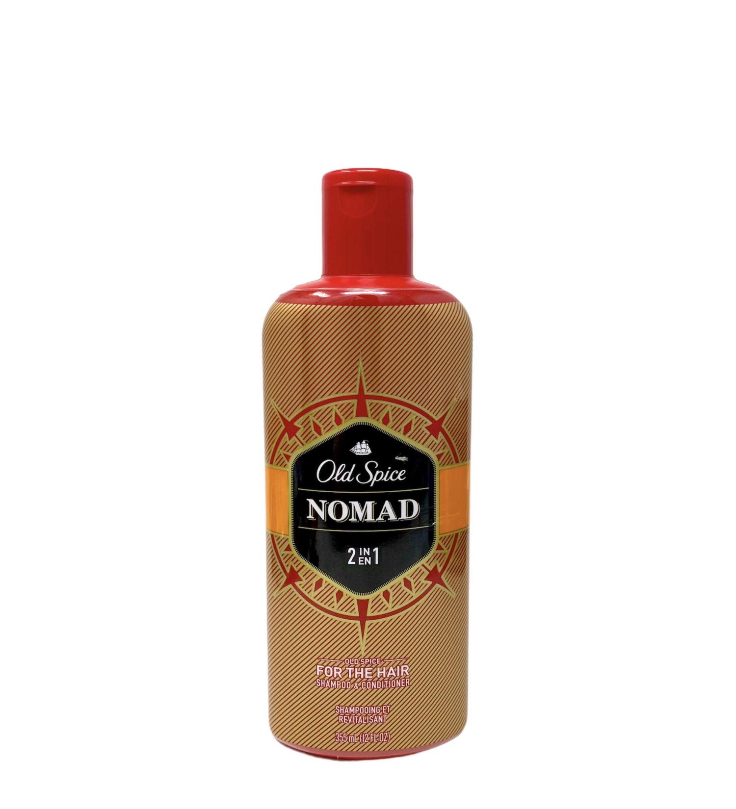 Old Spice NOMAD 2 in 1 Shampoo & Conditioner - For The Hair Smooth Clean 12 oz