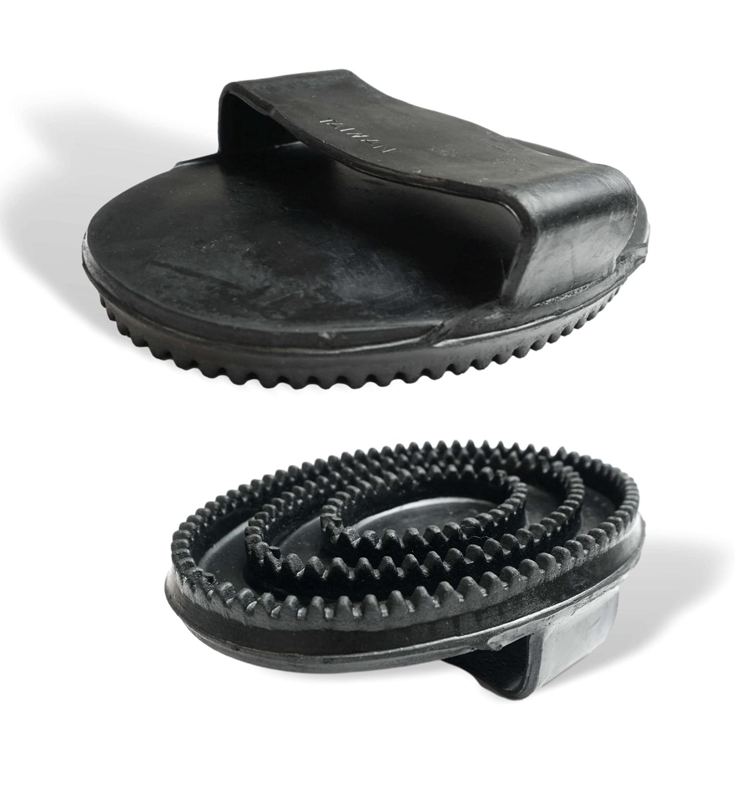 Rubber Liner Grooming Brush for Horses Dogs & Cats | Cleaning & Massage Tool for Pet Health & Well-Being - Buy Online on SooperMarket.com