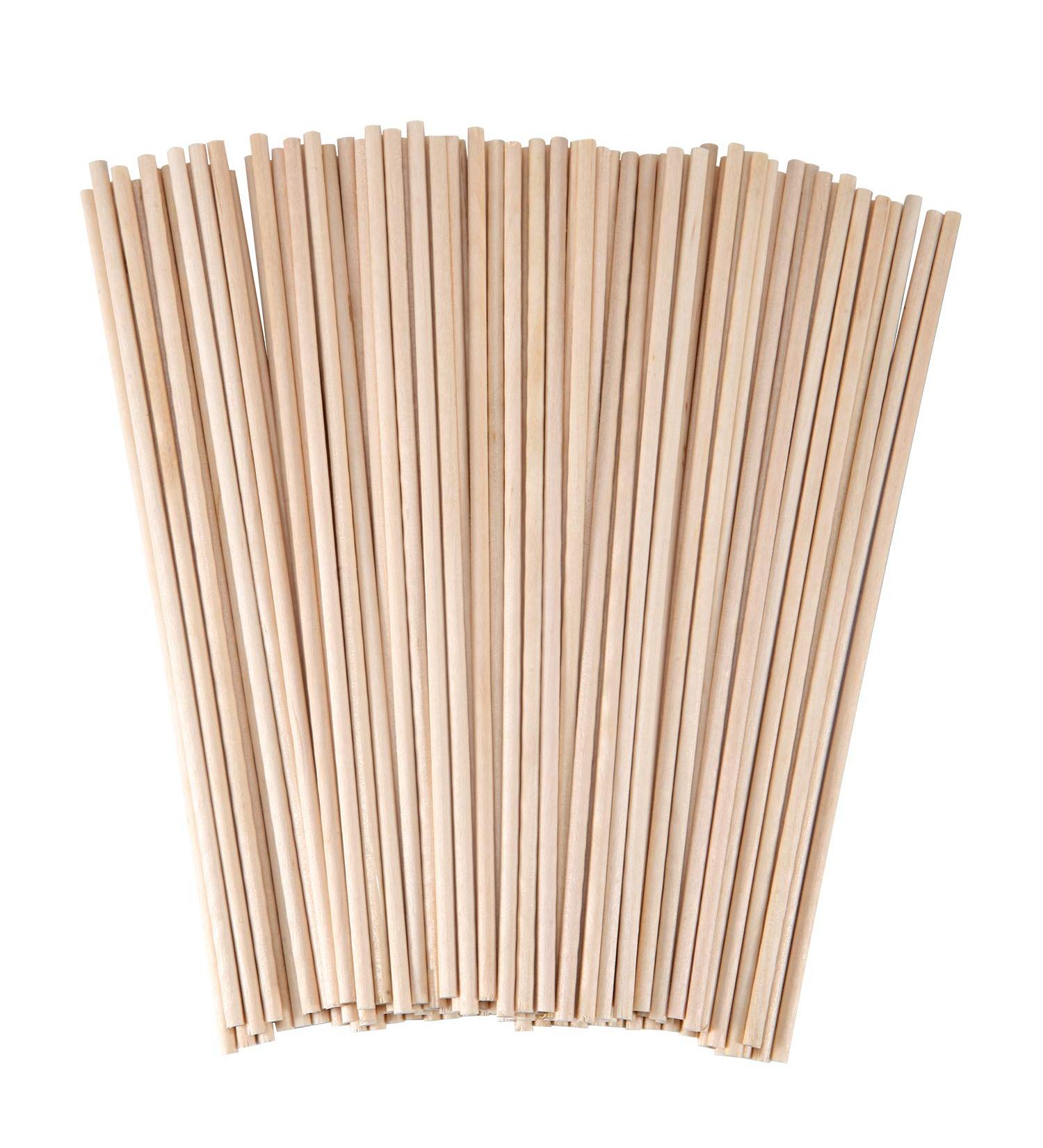 Senkary 1/8 x 6 Inch Wooden Dowel Rods - 100 Pieces, Unfinished Natural Wood Craft Rods - Buy Online on SooperMarket.com