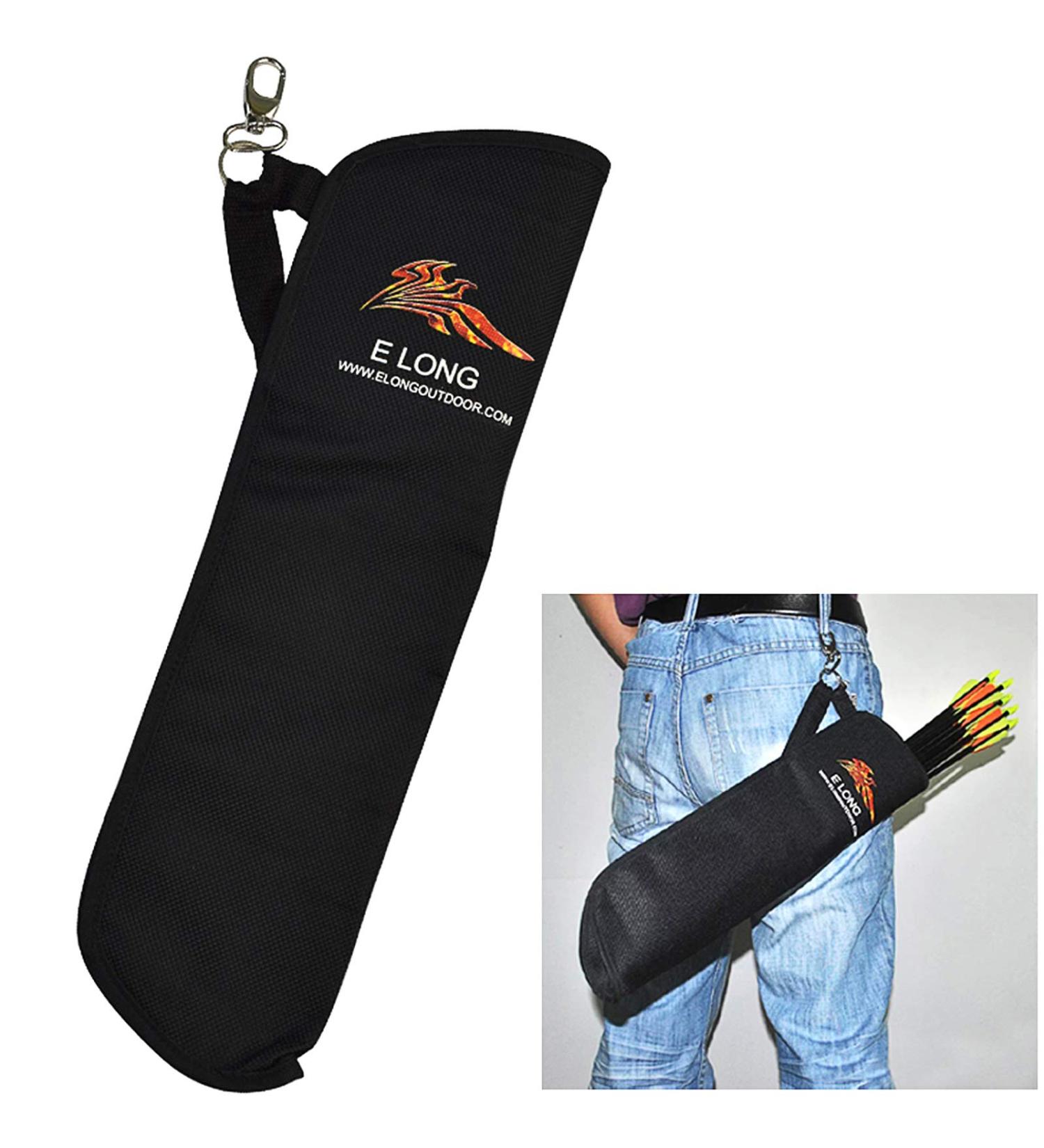 EOUS Archery Arrow Holder Quiver - Hip Waist Side Arrows Bag with Belt Clip in Black - Buy Online on SooperMarket.com