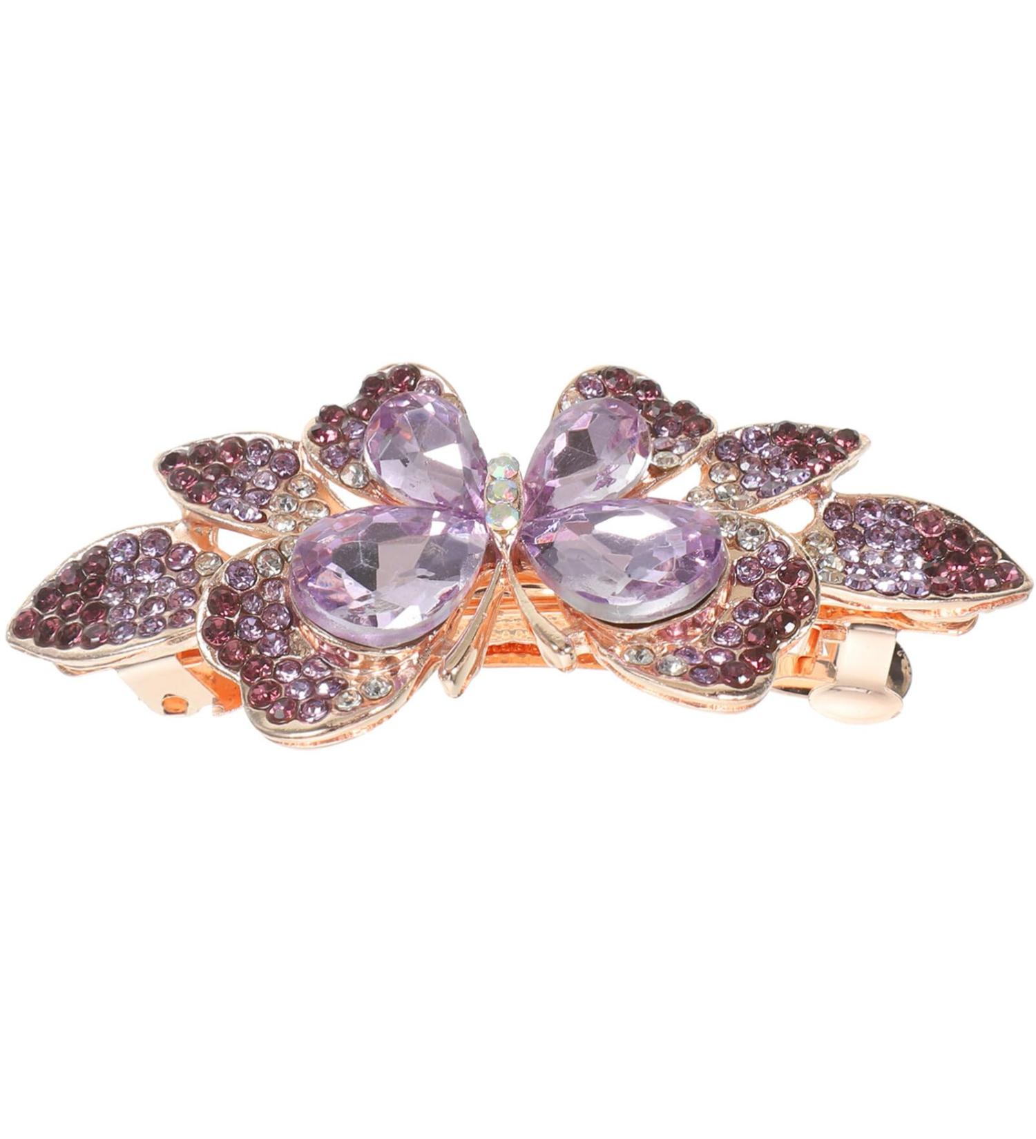 OSALADI Rhinestone Hair Clip Gem Hair Barrettes Bridal Hair Barrettes French Barrette Hair Clips Spring Clip Barrettes Wedding Hair Clip Hair Barrettes for Women Wild Jewelry Miss Metal - Buy Online on SooperMarket.com