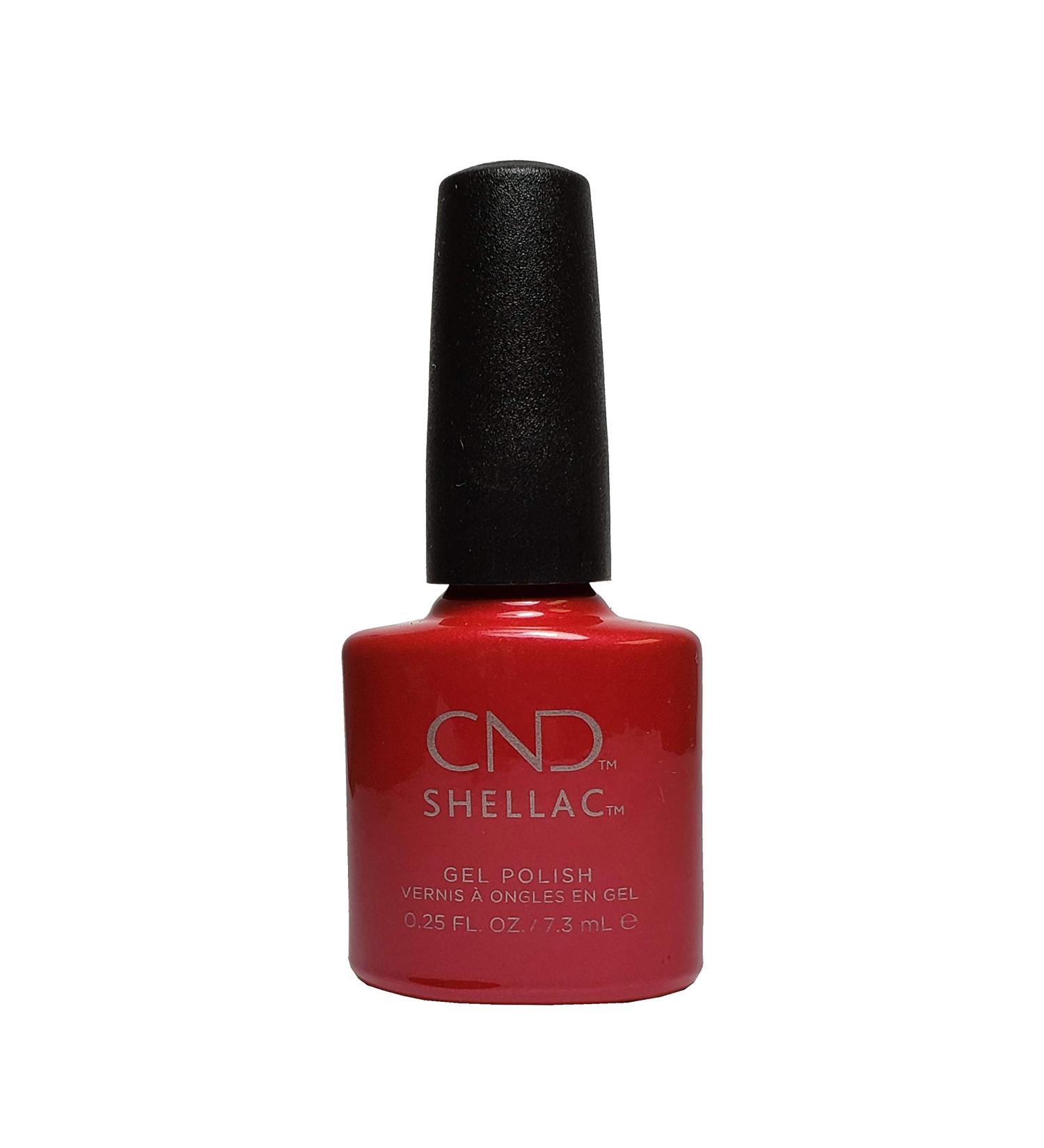 Cnd Cosmetics Creative Nail Design Shellac Uv Color Coat Hot Chilis .25 OZ