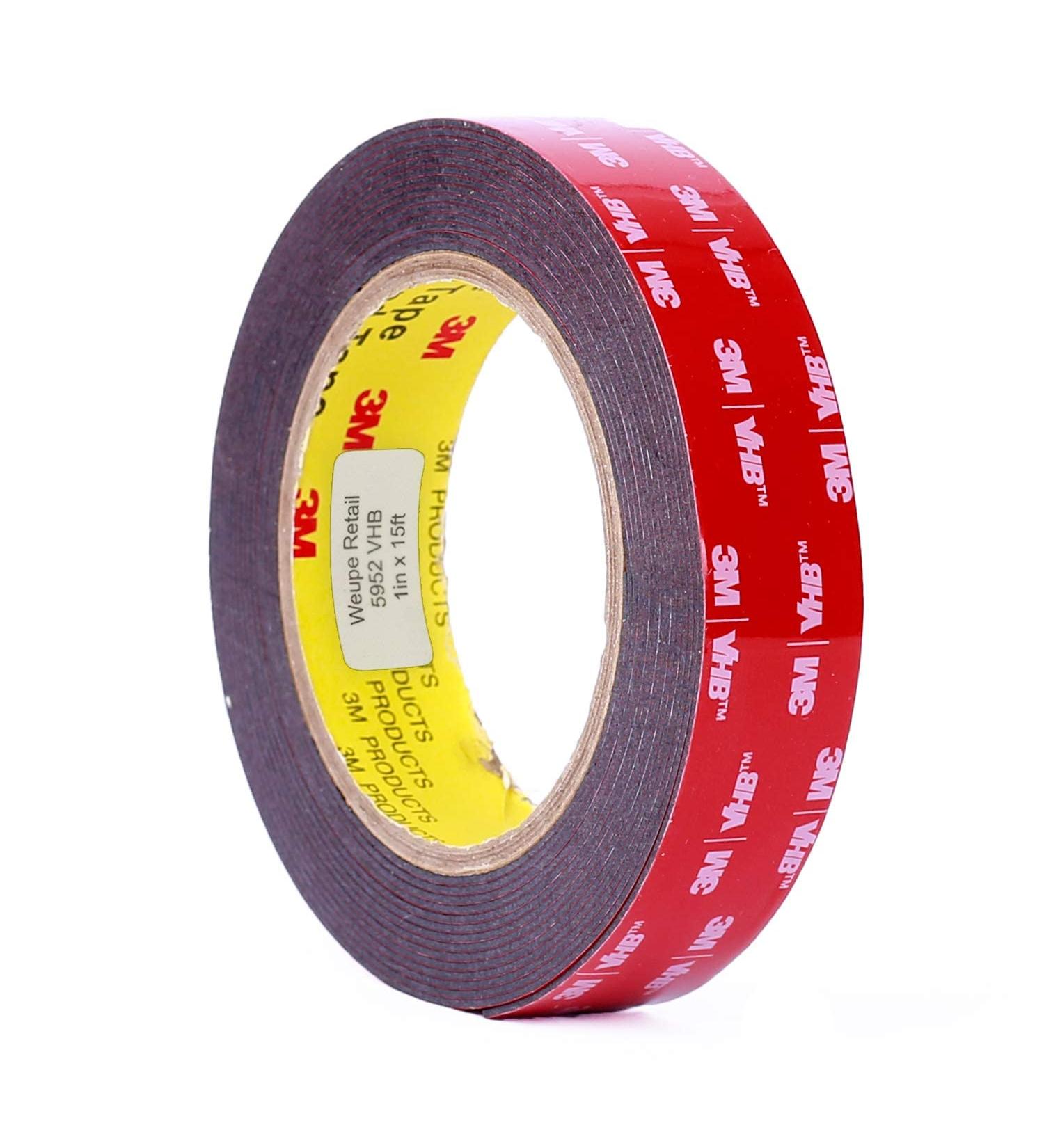 5952 VHB Tape: 2.5cm . x 15 ft. (Black) - Buy Online on SooperMarket.com