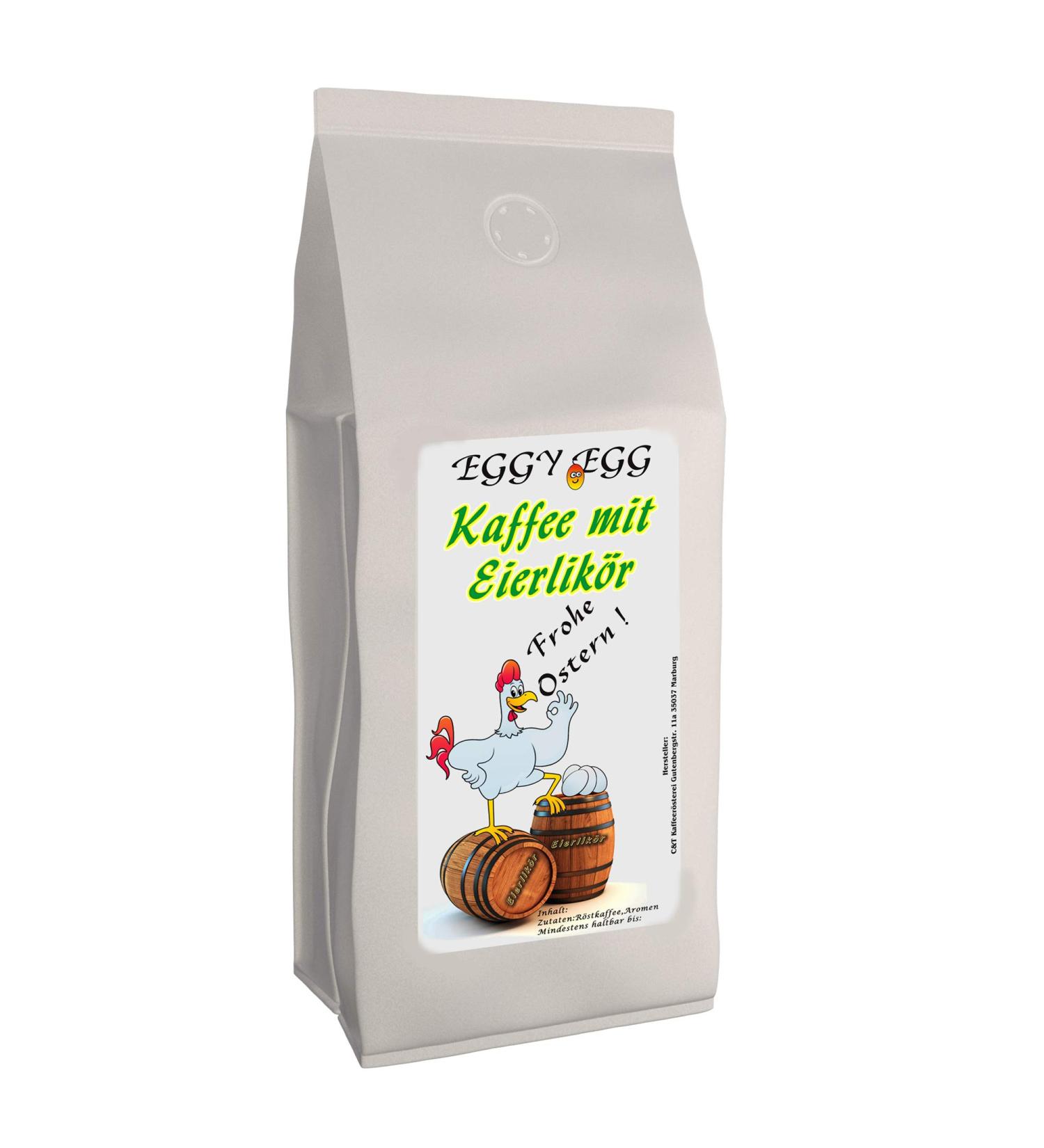 Easter coffee Eggy Egg with eggnog flavor | 200 g whole beans | Flavored coffee as an Easter gift | Flavoured Coffee