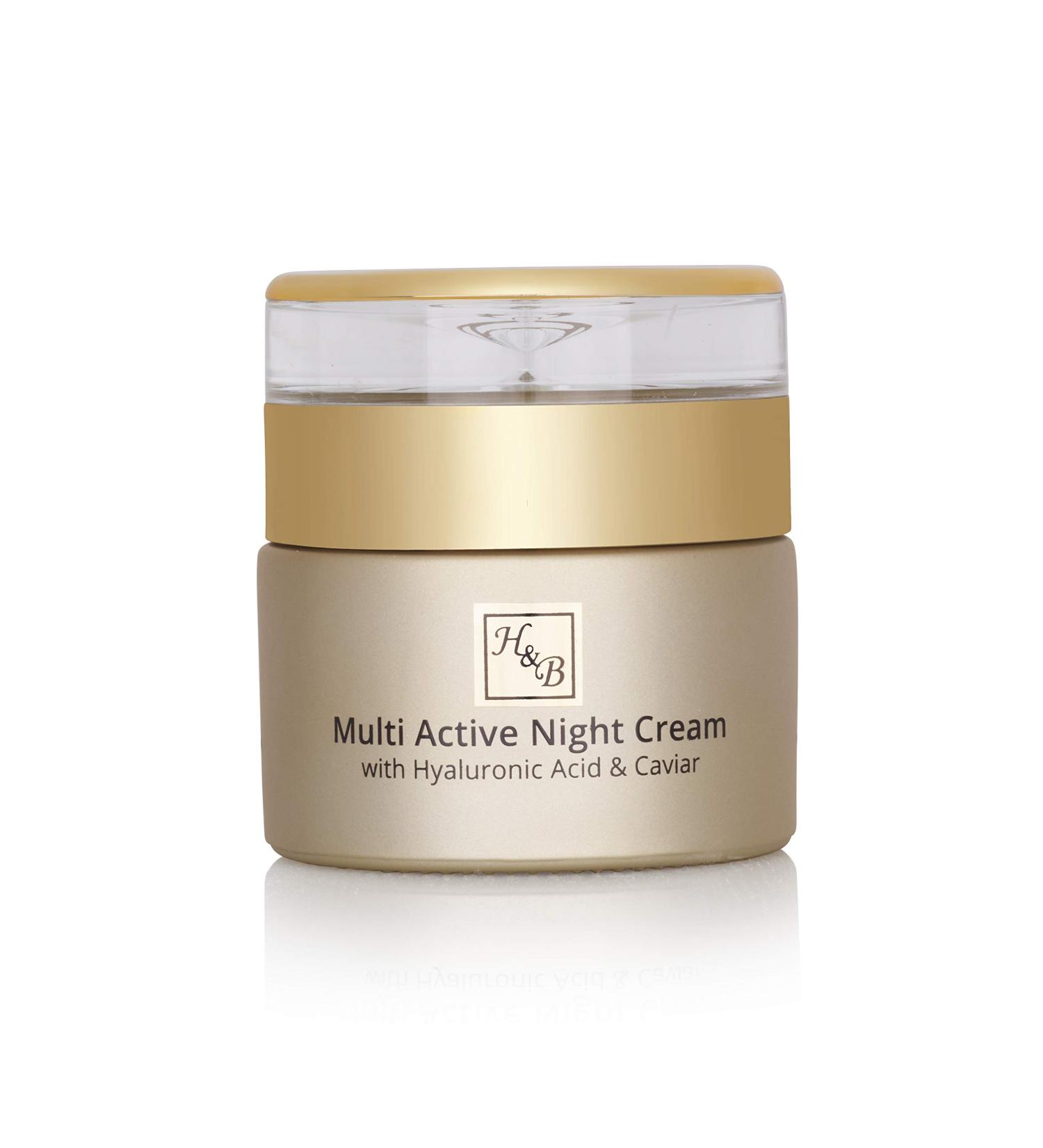 Buy H&B Multi-Active Night Cream - Anti-Aging Face Moisturizer with Hyaluronic Acid & Caviar Extract - International Shipping - Buy Online on SooperMarket.com