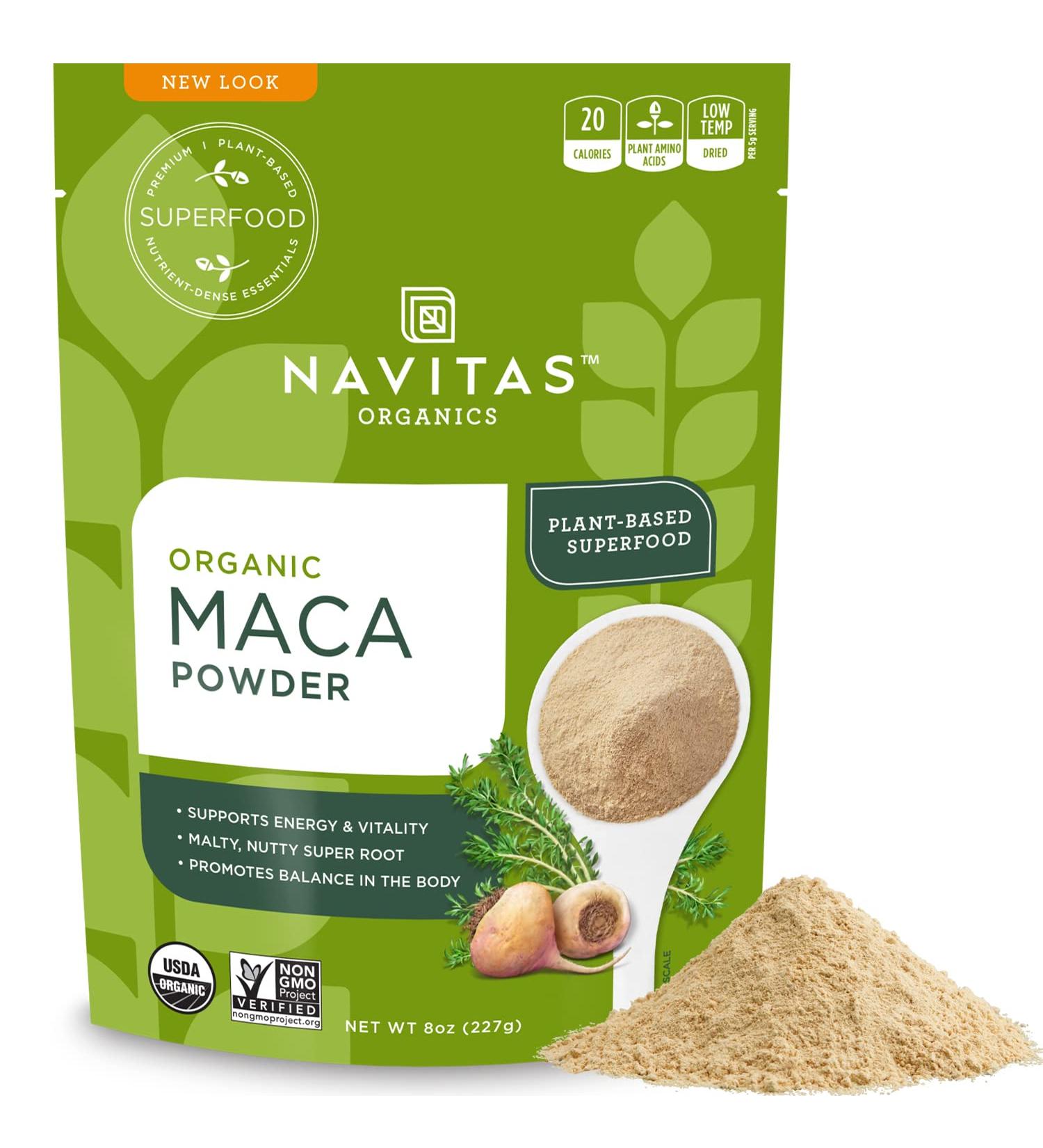Navitas Organics Maca Powder 8 oz - Organic, Non-GMO, Gluten-Free | 45 Servings - Buy Online on SooperMarket.com