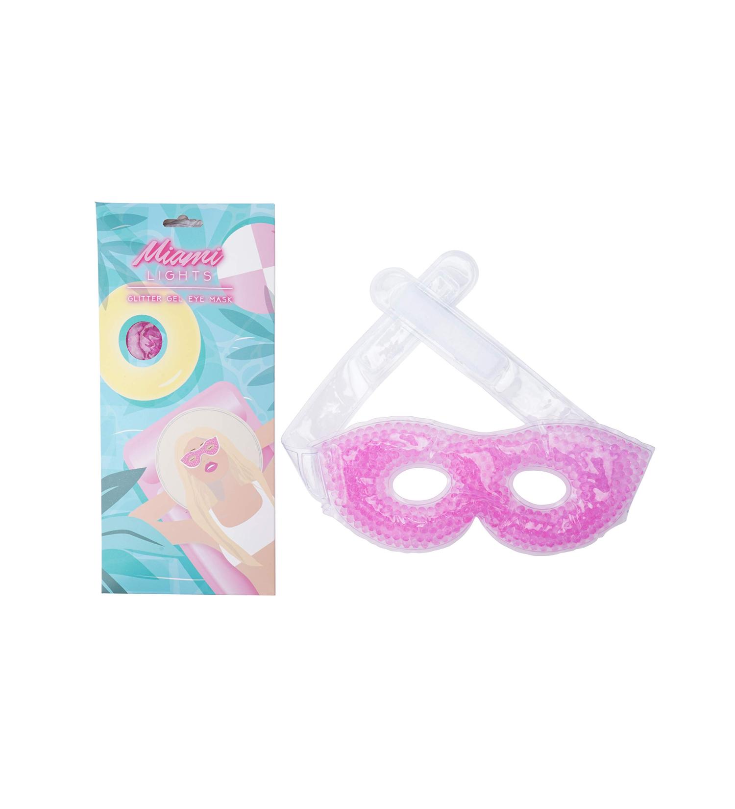 CGB Giftware | Pink Glitter Glamorous Freezable Cold or Hot Glitter Gel Eye Mask | Miami Lights Range | GB04654 - Buy Online on SooperMarket.com