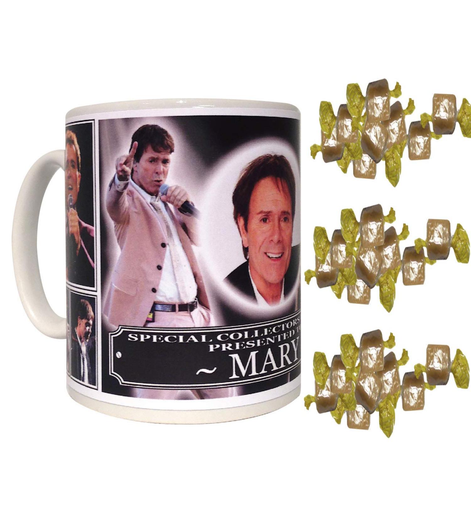 Cliff Richard Personalised Icon Gift Mug with Sweets - Buy Online on SooperMarket.com