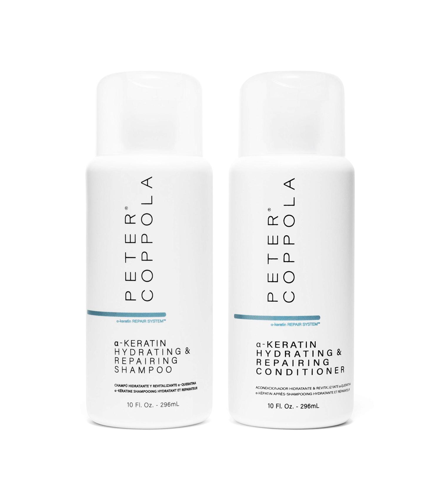 Peter Coppola a-Keratin Shampoo & Conditioner Duo - Hydrating Strengthening and Repairing for Soft Shiny Hair - 10 oz - International Shipping - Buy Online on SooperMarket.com