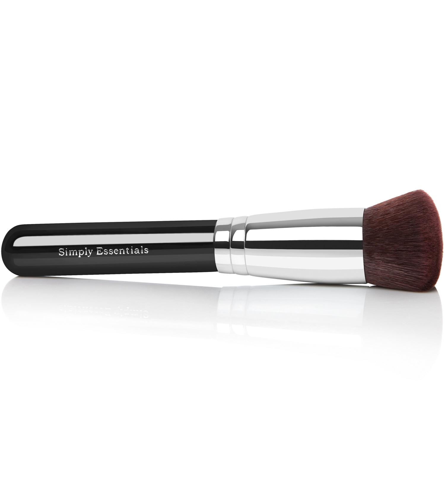Round Kabuki Makeup Brush for Liquid, Cream, Mineral & Powder Foundation - Prime Quality Design with Carrying Case & E-Book - Buy Online on SooperMarket.com