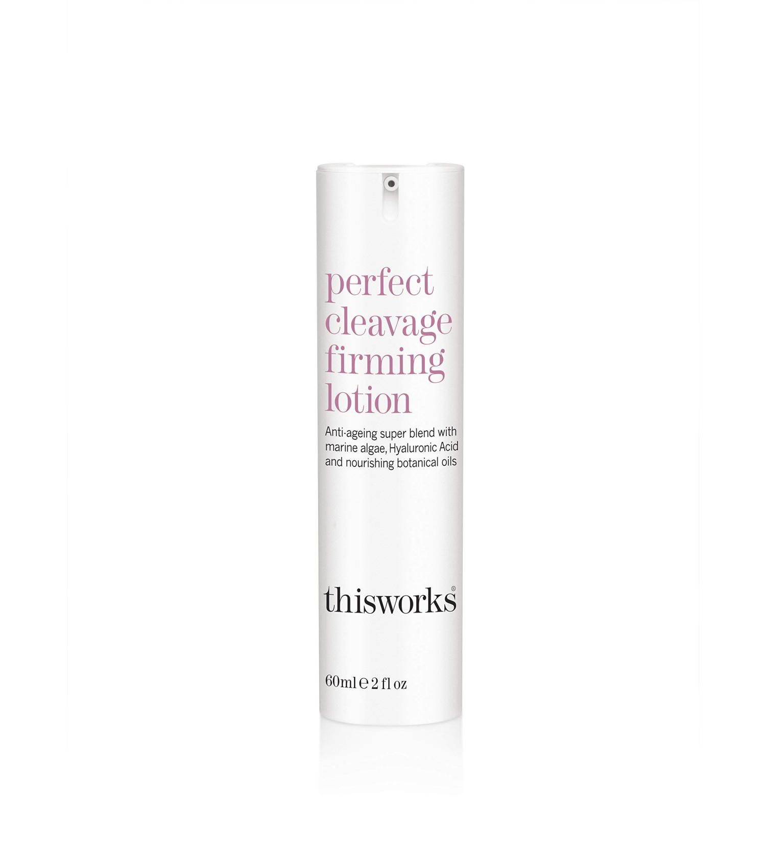 This Works Perfect Cleavage Firming Lotion - Anti-Ageing Moisturizer for Neck & D colletage - Skin Tightening Cream with Vitamin C, Algae & Larch Extract - 60ml - Buy Online on SooperMarket.com