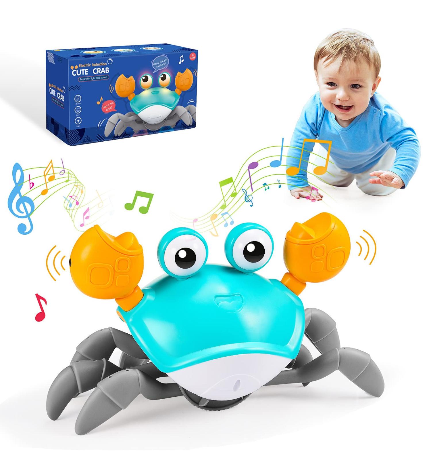 EucoCococo Toys - Best Crab Baby Toys for 6-12 Months & Learning Games for Girls Ages 1-3 | Perfect Tummy Time Gifts - Buy Online on SooperMarket.com