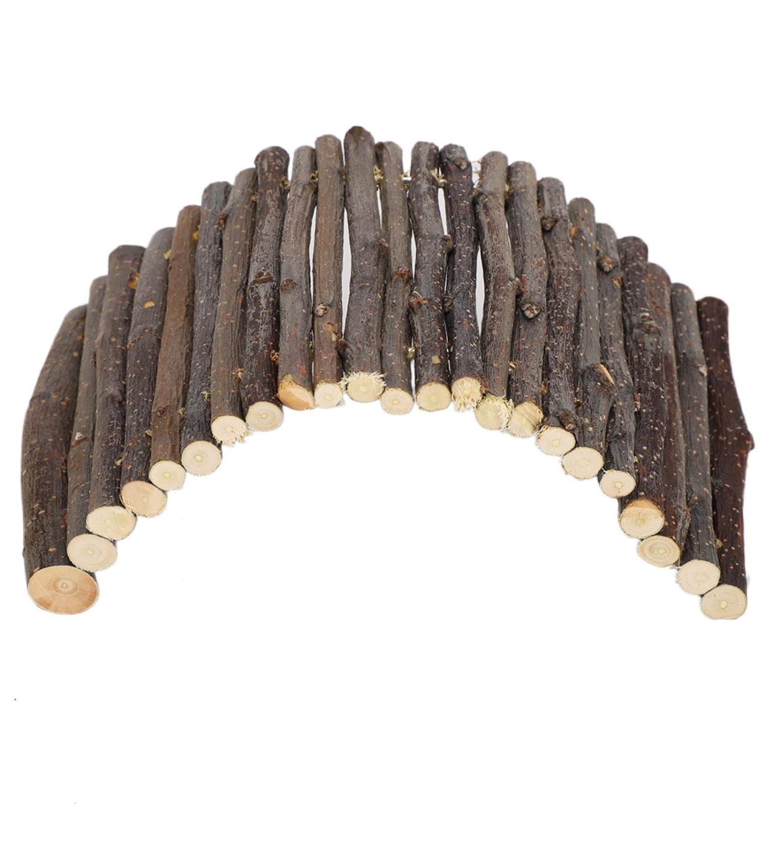 Small Animals Wooden Arch Bridge | Hamster & Guinea Pig Hiding Place | Rodent Conductor Bridge for Ferrets & Chinchillas - Buy Online on SooperMarket.com