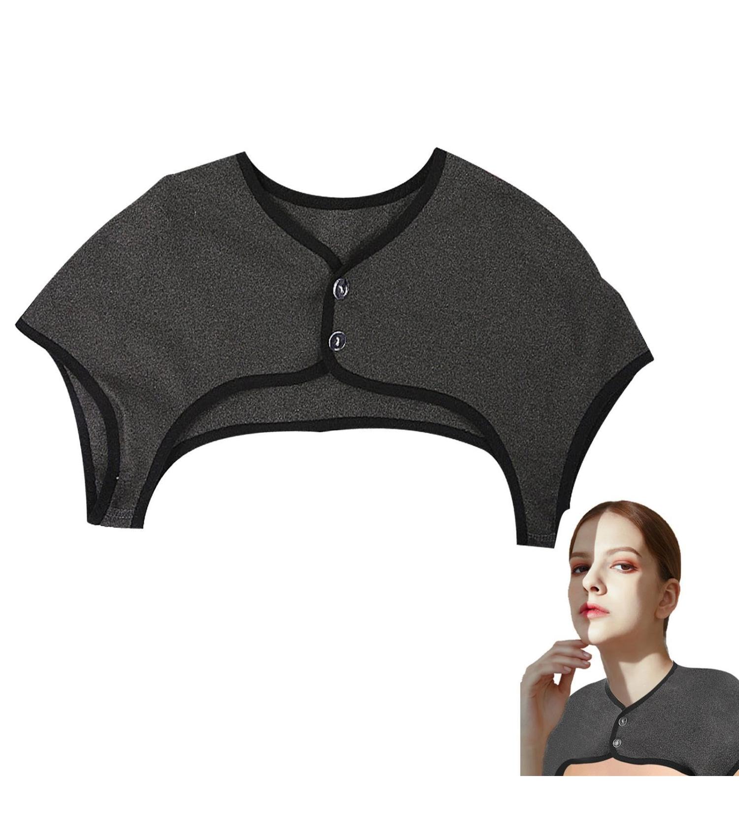 Ulapithi Heated Neck Wrap Pillow - 360 Thermal Collar for All Seasons | Washable Velvet Neck Warmer & Relaxation Solution - Dark Gray - Buy Online on SooperMarket.com