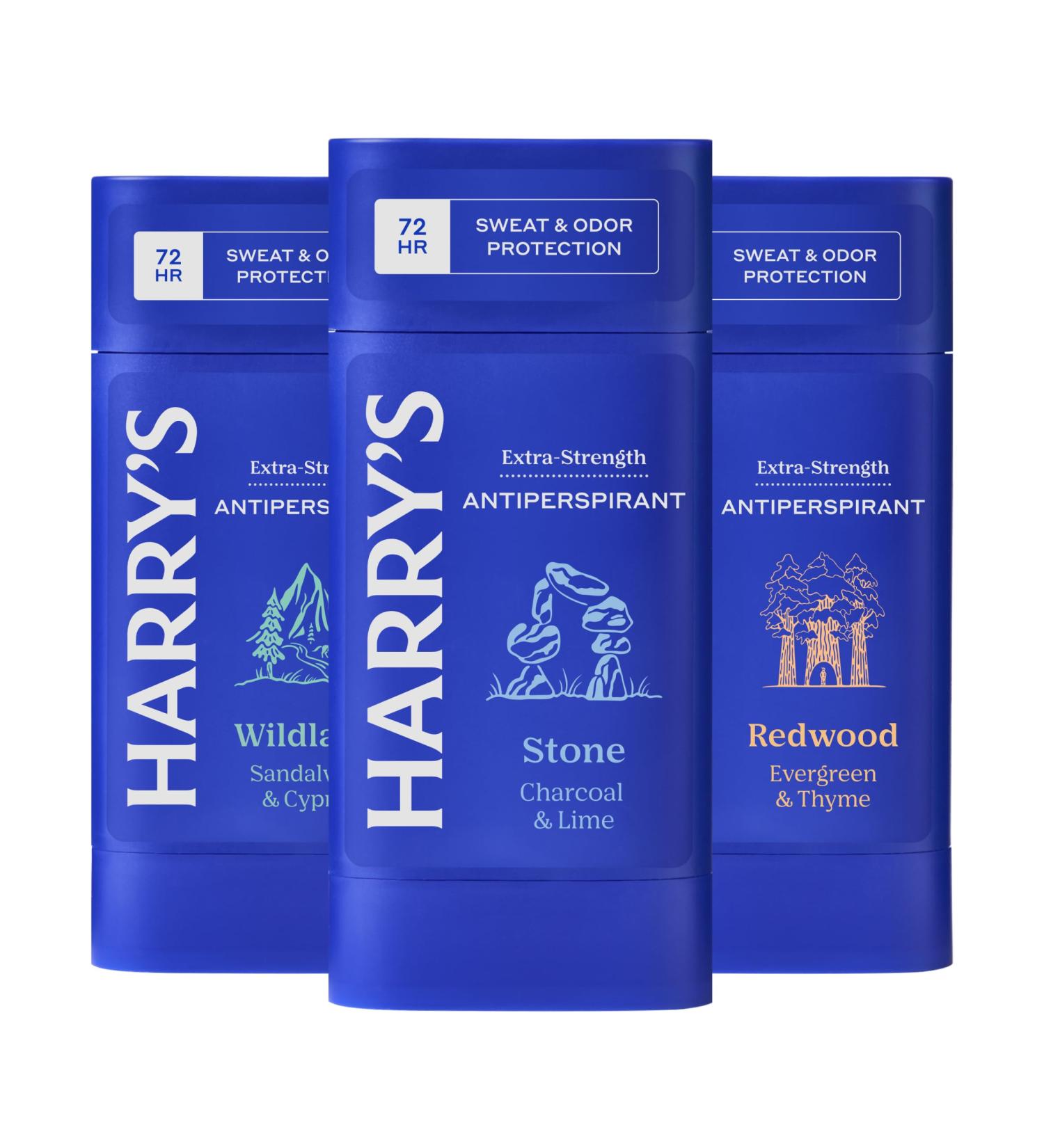Harry's Extra-Strength Antiperspirant Deodorant for Men Variety Pack - Stone Redwood Wildlands (3 Count) Antiperspirant Variety Pack - Buy Online on SooperMarket.com