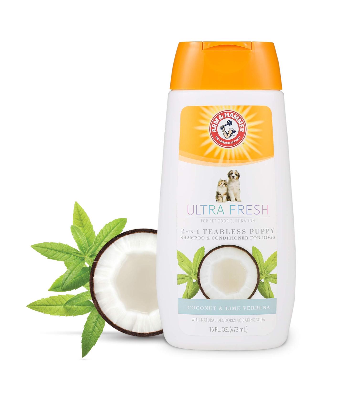 Arm & Hammer Ultra Fresh 2-In-1 Puppy Shampoo + Conditioner 473ml - Tearless Formula with Buttermilk & Coco Butter - Buy Online on SooperMarket.com
