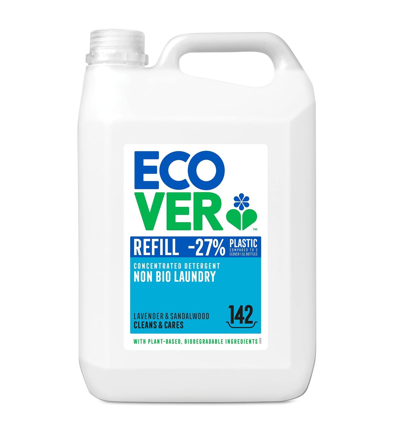 Ecover Non Bio Laundry Detergent 5L Refill Lavender & Sandalwood - 142 Washes - Buy Online on SooperMarket.com