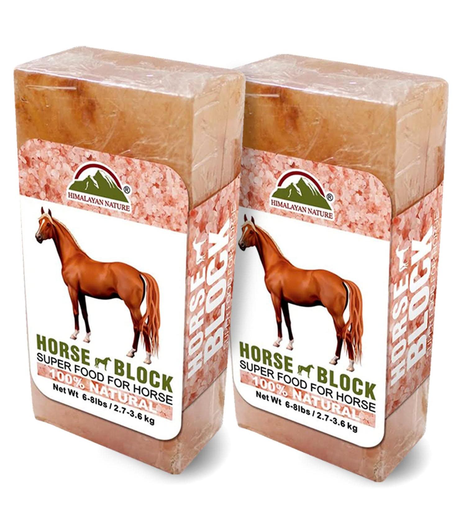 Himalayan Nature Licking Salt for Horses - 2 Pack Pink | Natural Mineral Supplement - Buy Online on SooperMarket.com