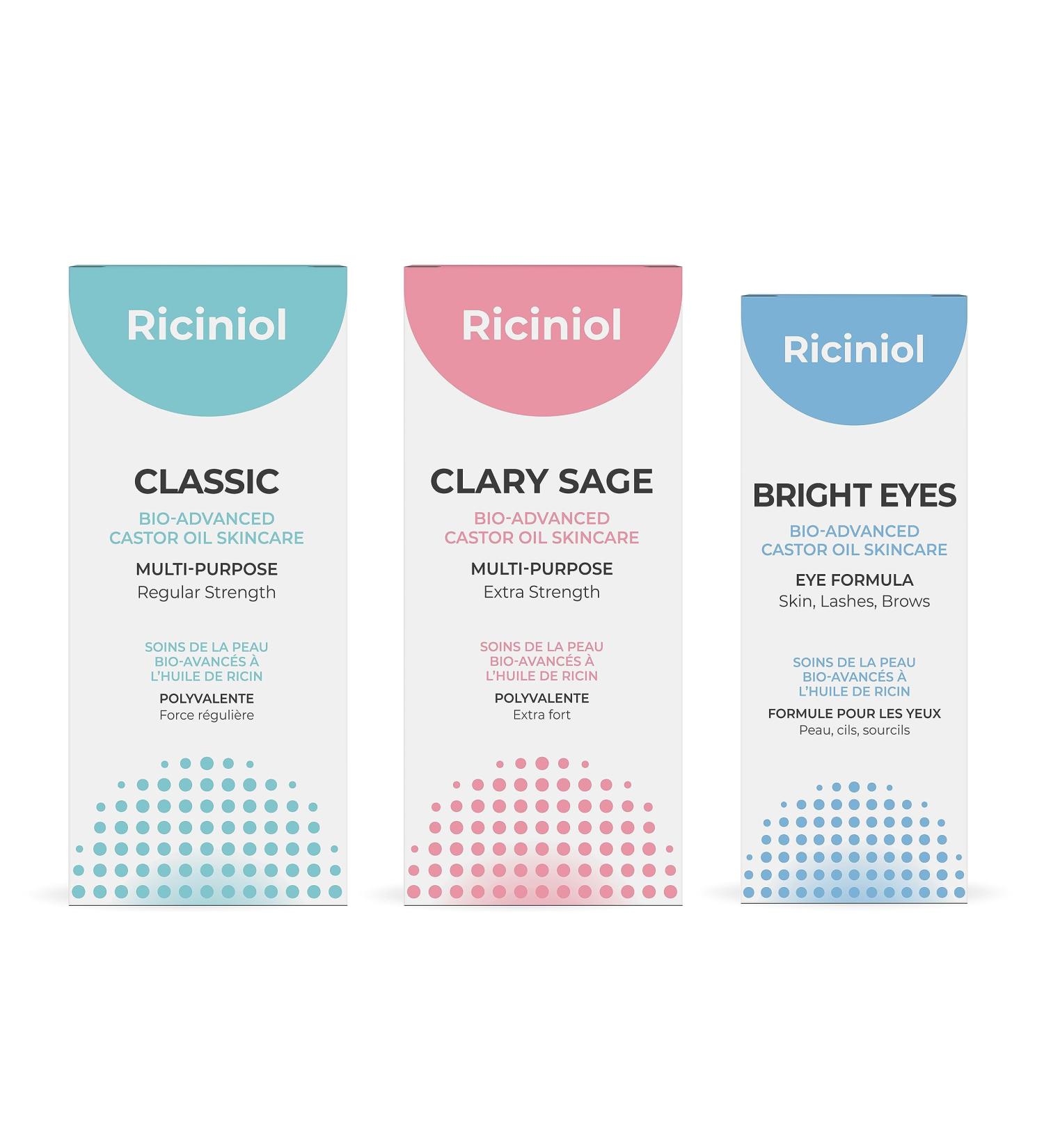 Buy Bundle 02: Clary Sage Classic & Bright Eyes - Bio-Advanced Castor Oil for All Natural Skincare | International Shipping Available - Buy Online on SooperMarket.com