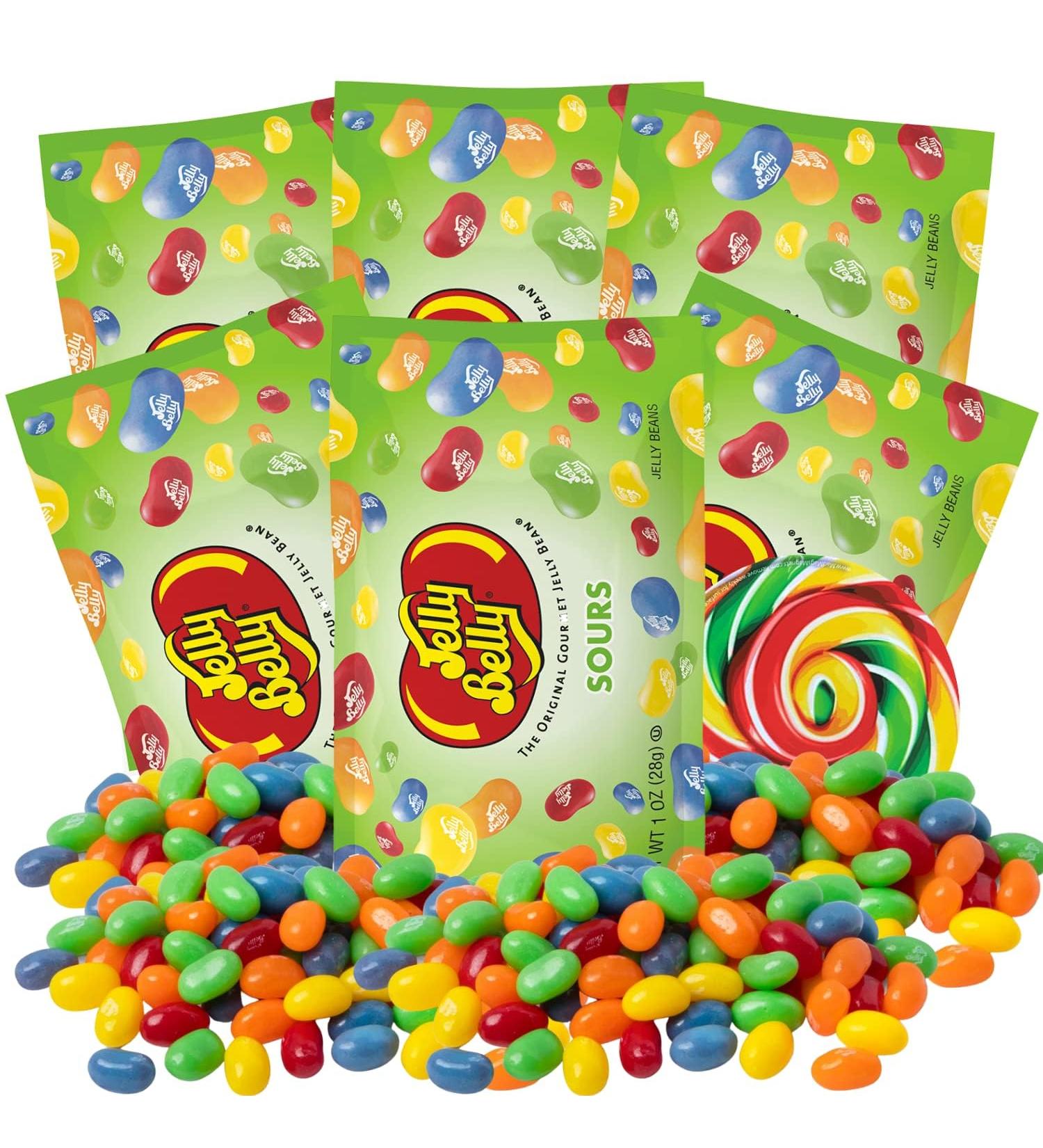Jelly Belly Sour Gourmet Jelly Beans 28g 6 Pack : Christmas & Holidays Candy - Vegan Candy Dairy Free Snacks Gluten Free Kosher Candy Stocking Stuffers for Teens Peanut-Free Candy Treat for Kids & Families Sweet Snack Alternative Assorted - Buy Online on SooperMarket.com