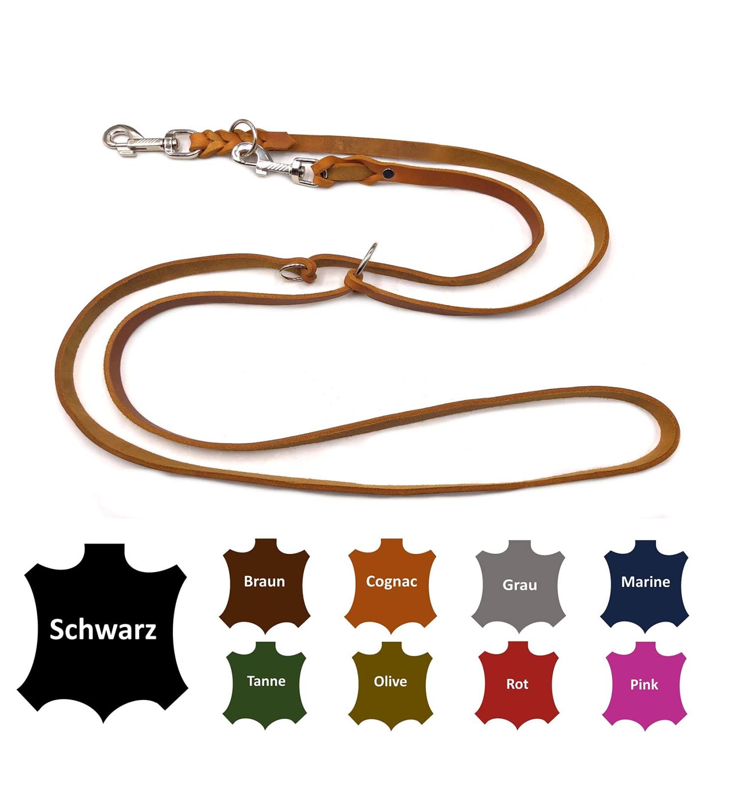 Adjustable Dog Liner for Small & Large Dogs - 2m Cognac Double Linen - Buy Online on SooperMarket.com