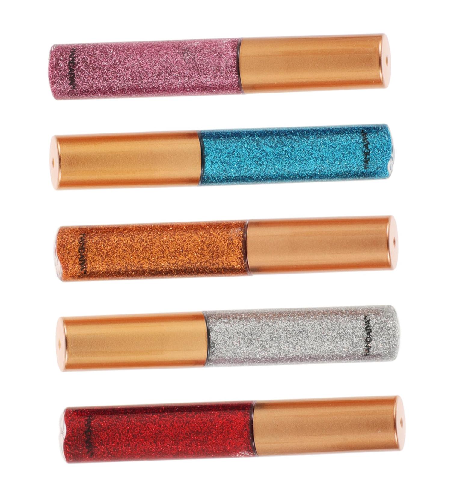 PLAFOPE 5pcs Stage Makeup Eyeshadow Eye Shadow Sticks Glitter Eyeshadow Glitter Highlight Eye Glitter Liquid - Buy Online on SooperMarket.com