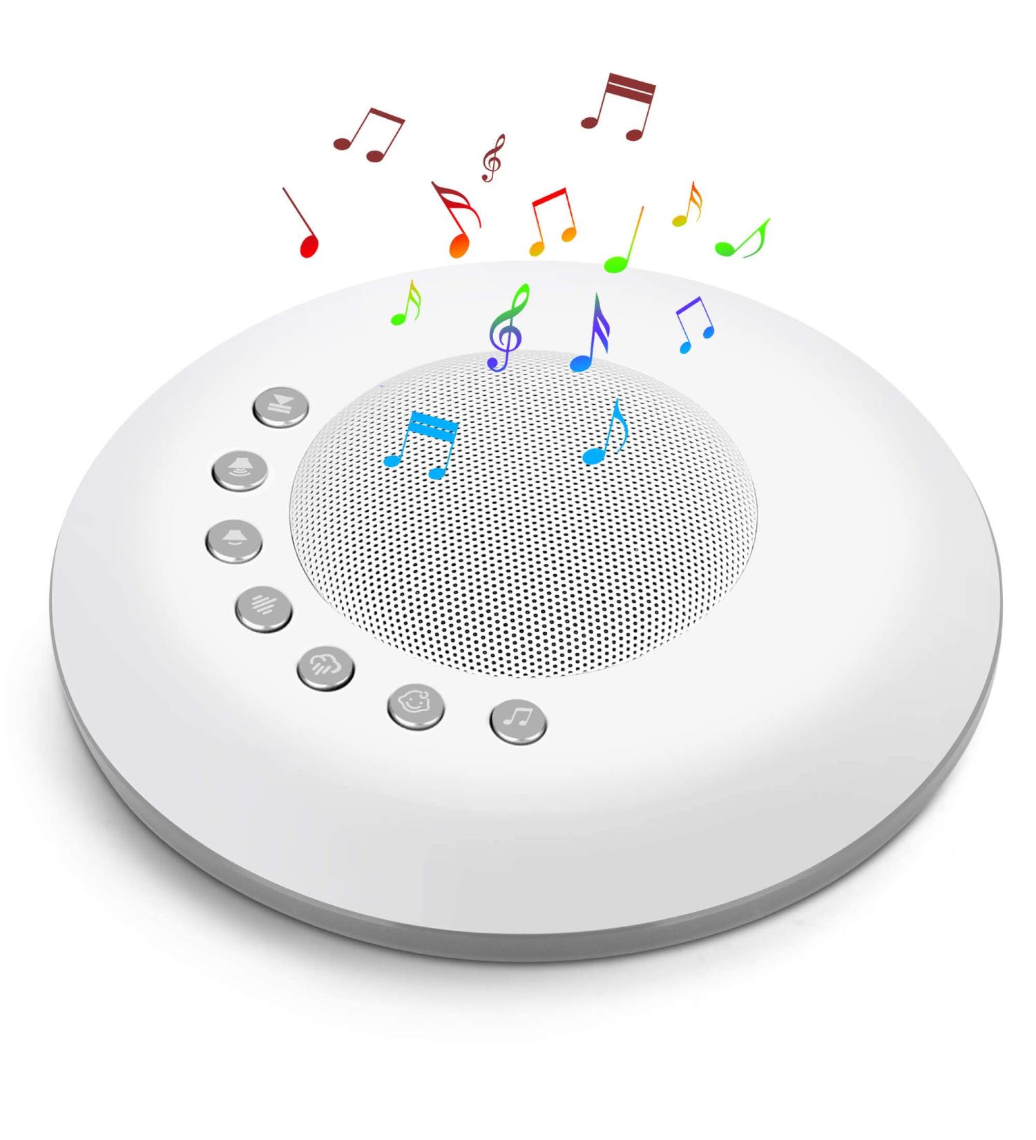 White Noise Machine for Baby & Adults - 28 Soothing Sounds, 30 Volume Levels, Memory Function, Rechargeable - Perfect for Home, Office, Nursery & Travel - Buy Online on SooperMarket.com