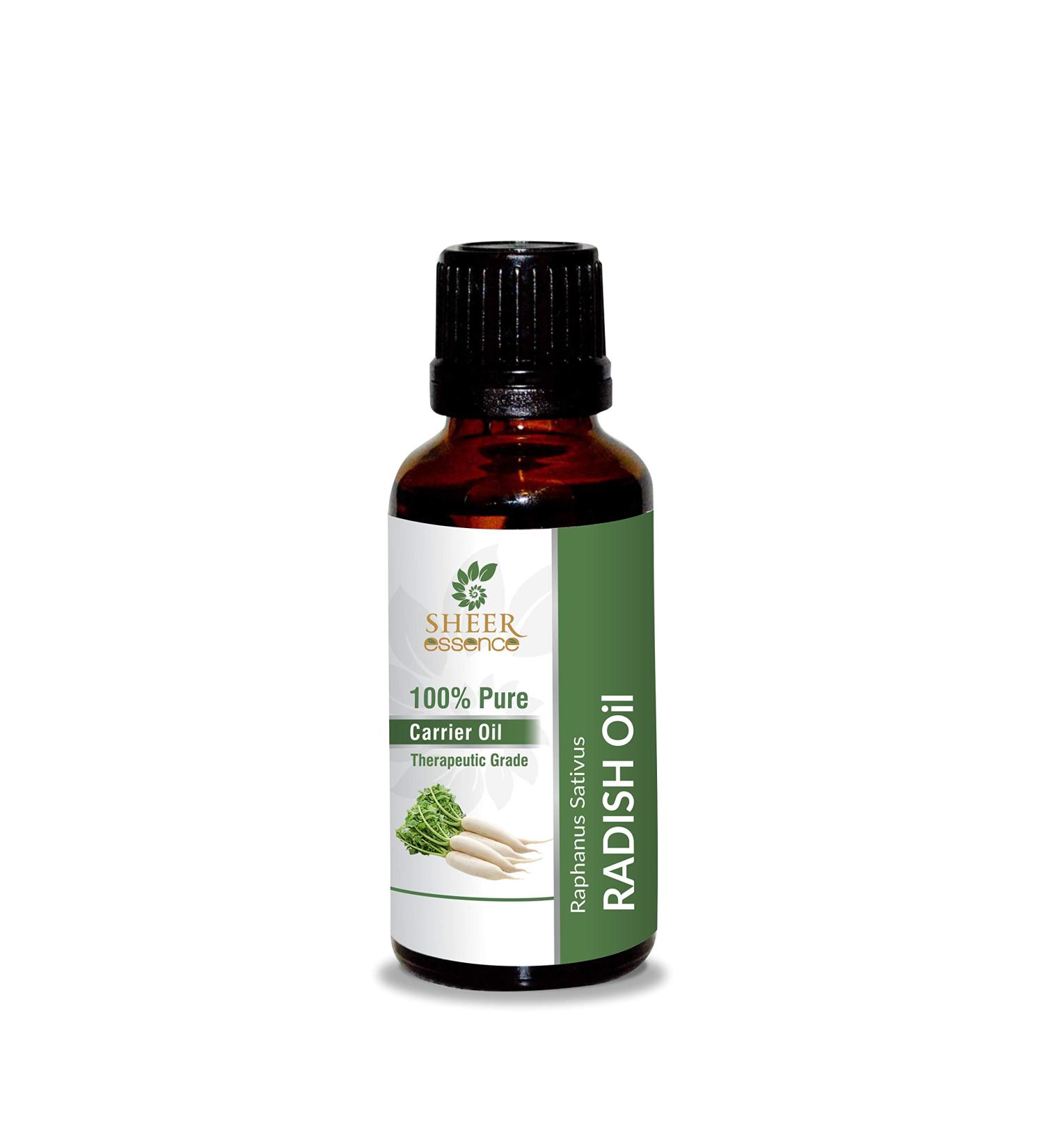 Radish Seed Oil - (Raphanus Sativus) - Carrier Oil 100% Pure Natural Undiluted Uncut Therapeutic Grade Oil 1.01 Fl.Oz 30ml (1.01 fluid ounces)
