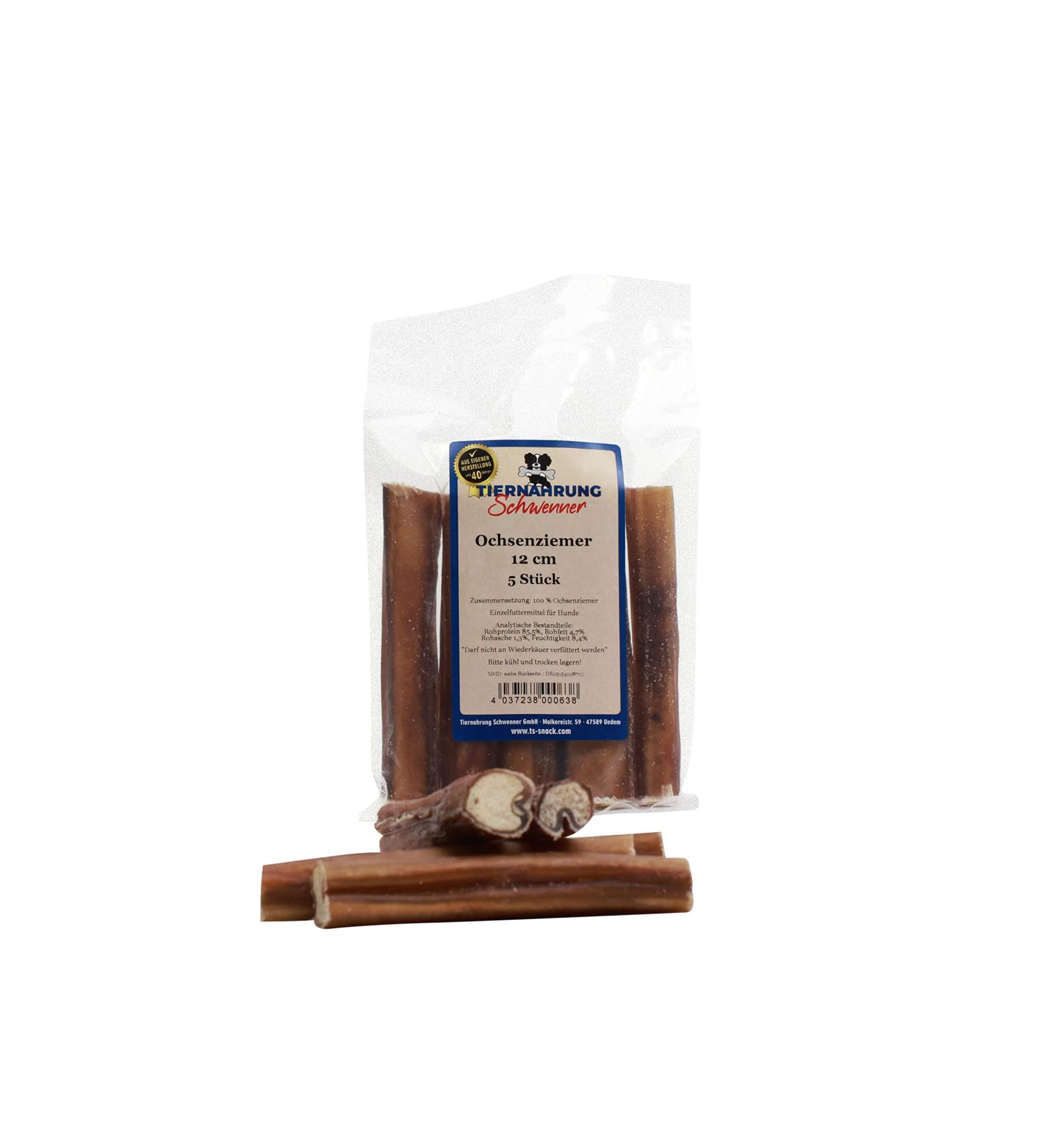 Buy Schwenner Ochsenziemer Dog Chews - 12cm Long-Lasting Chewing Treats - 5 pcs - 150g Pack - Premium Pet Food for Dogs - International Shipping Available - Buy Online on SooperMarket.com