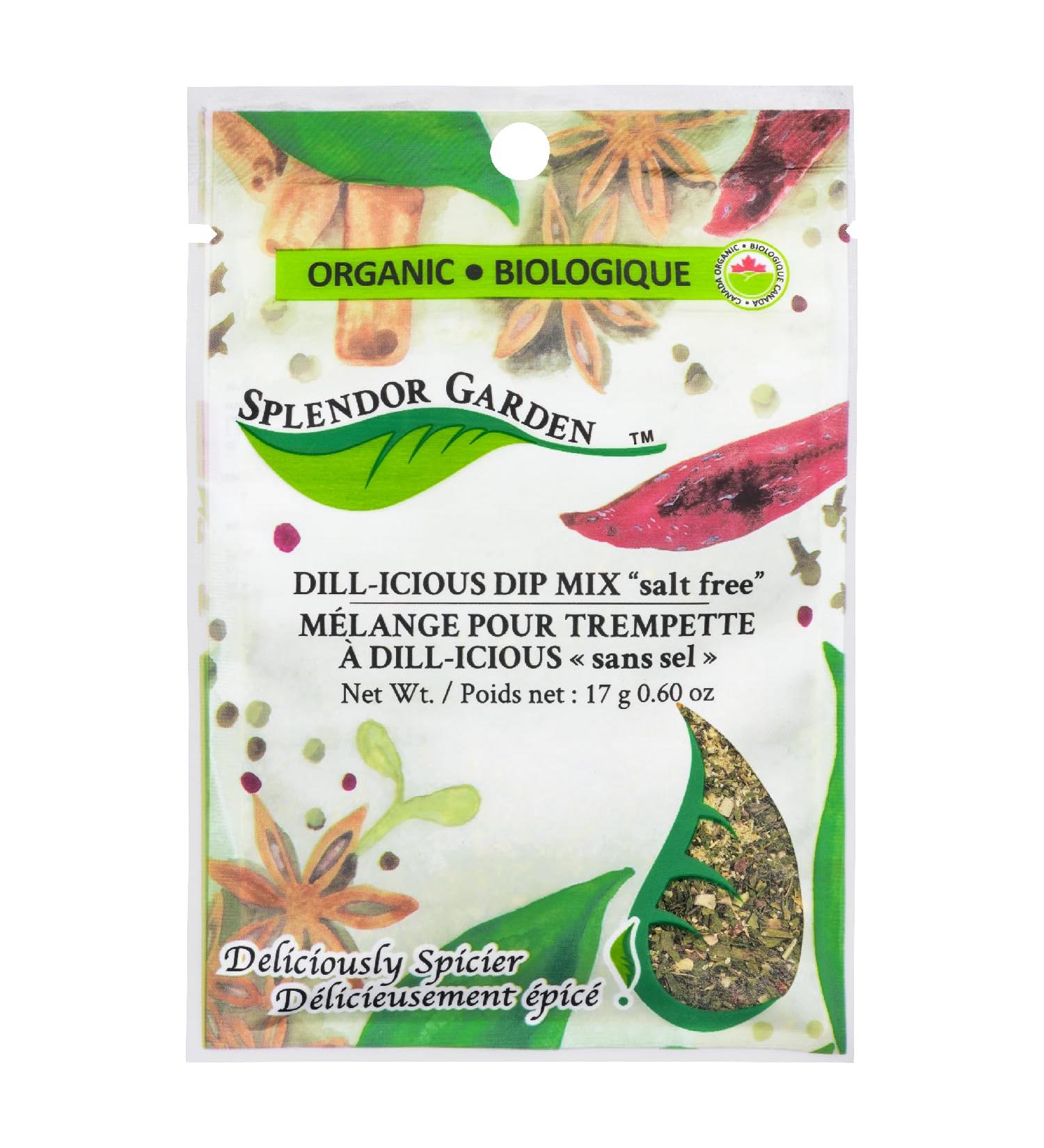Splendor Garden Dill-Icious Dip Mix Salt Free" 17 Gram" - Buy Online on SooperMarket.com