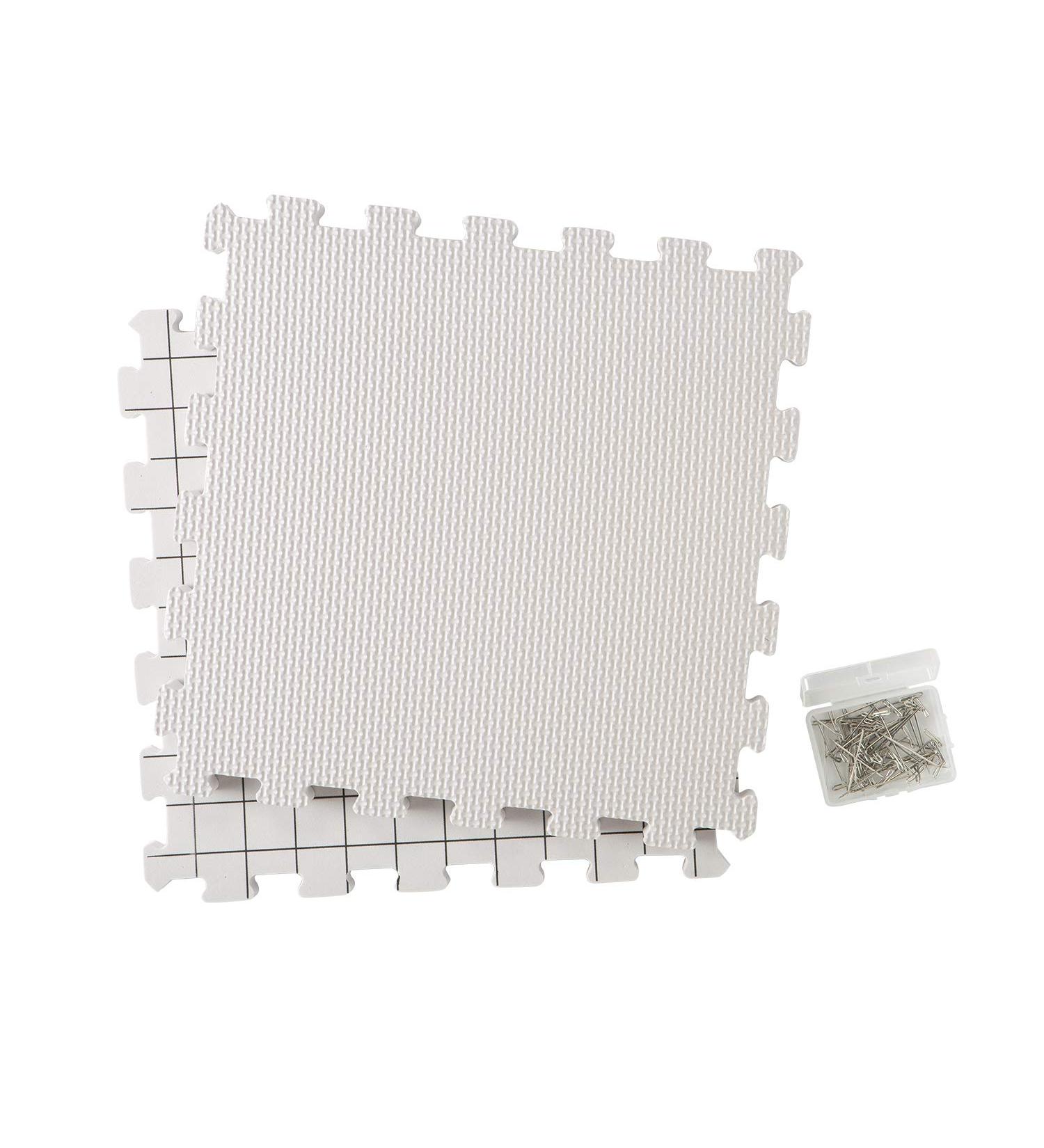 Knit Picks Premium Blocking Mats - Pack of 9 | Extra Thick Boards with Grids, T-Pins & Bag - Buy Online on SooperMarket.com