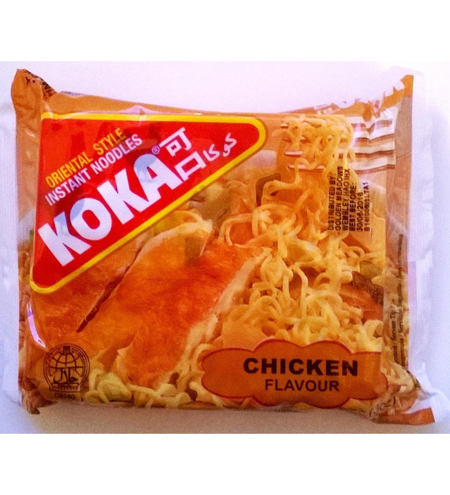 Koka Oriental Style Instant Noodles Chicken Flavour 12 x 85gm