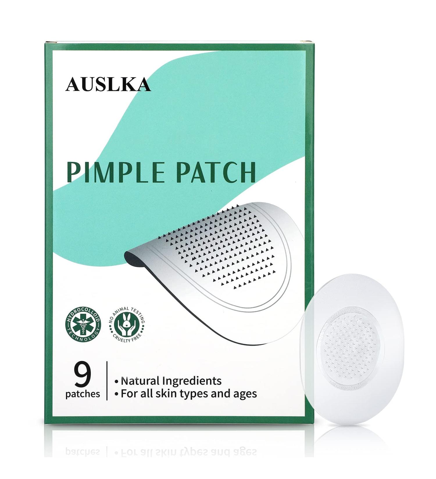 AUSLKA Pimple Patch (9 Patches) - Hydrocolloid Zit Patches for Face - Blemish & Acne Treatment Stickers - Buy Online on SooperMarket.com