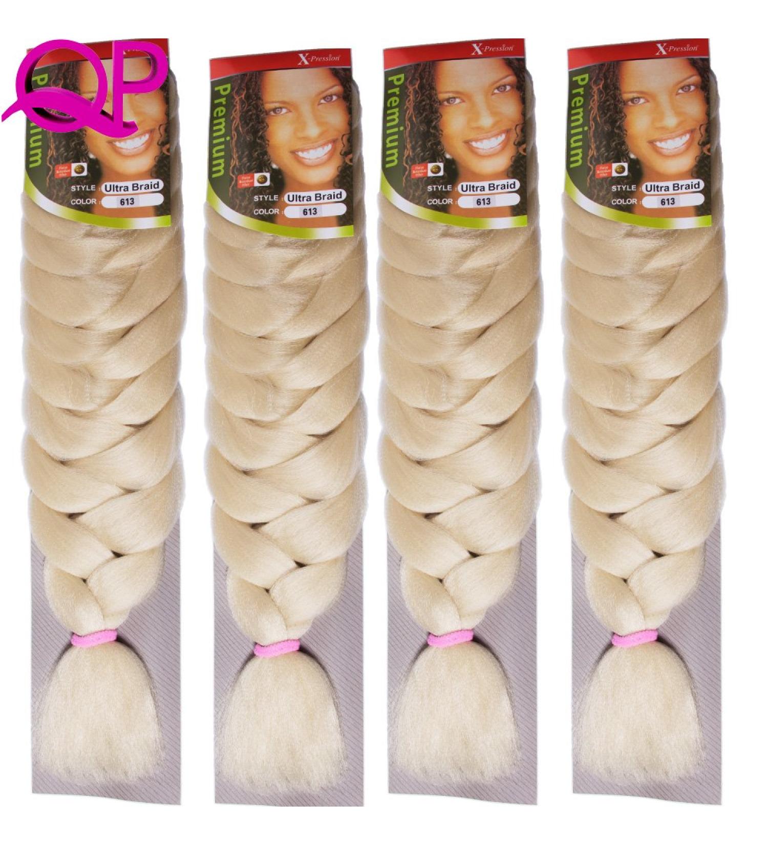 X-pression Premium Original Ultra Braid(4packs) Color #613 613 pack of 4