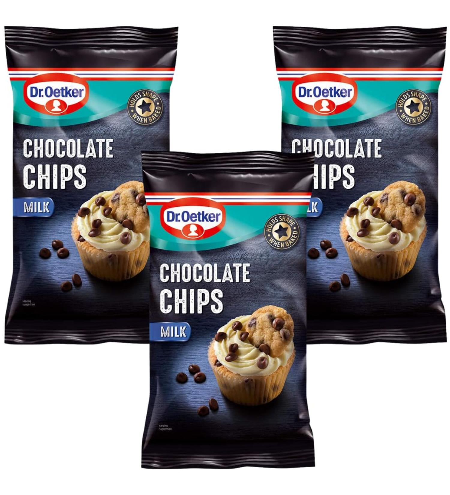 Desert Topping Bundle with Dr. Oetker Milk Chocolate Chips 100g (3 Pack)