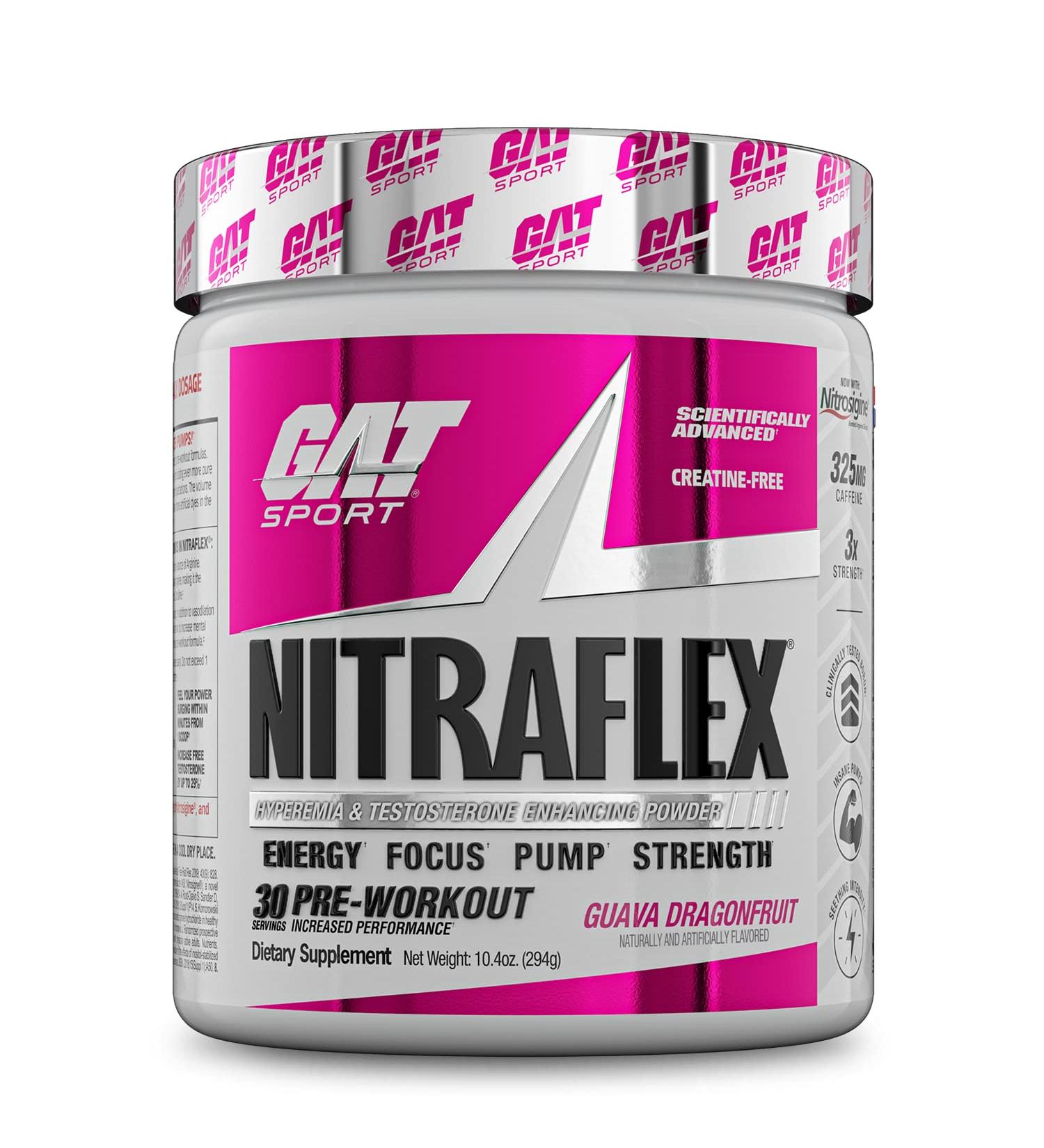 GAT Sport Nitraflex - Guava Dragonfruit Flavor | 30 Servings - Buy Online on SooperMarket.com