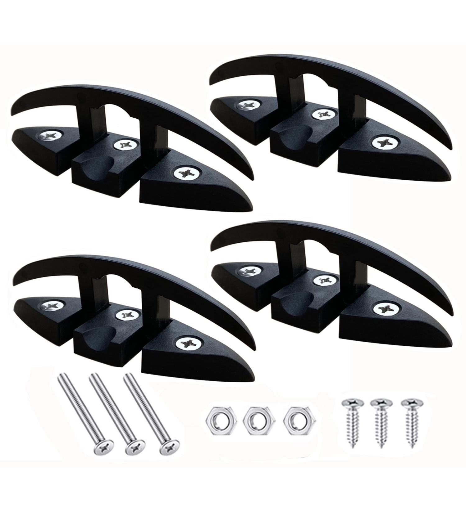 LSahyong 5 Folding Flip Up Cleat Dock Deck Boat Marine Kayak Hardware - Black (4 Pack) - Buy Online on SooperMarket.com