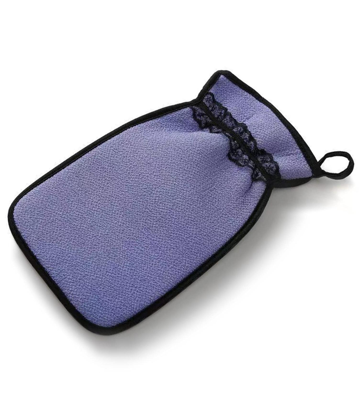 Stardust Exfoliating Mitt: Gloves, Washcloth & Towel for Dead Skin Removal, Ingrown Hair & Self-Tanning - Korean & Italian Exfoliating Essentials - Buy Online on SooperMarket.com