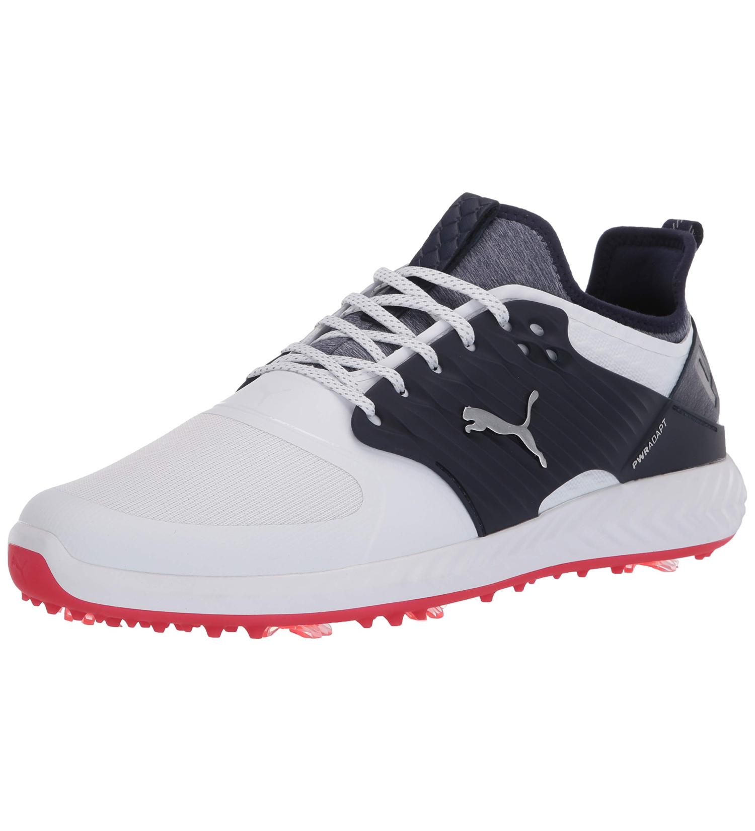 PUMA Ignite Pwradapt Caged Golf Shoe 10.5 - White/Silver/Peacoat - Buy Online on SooperMarket.com