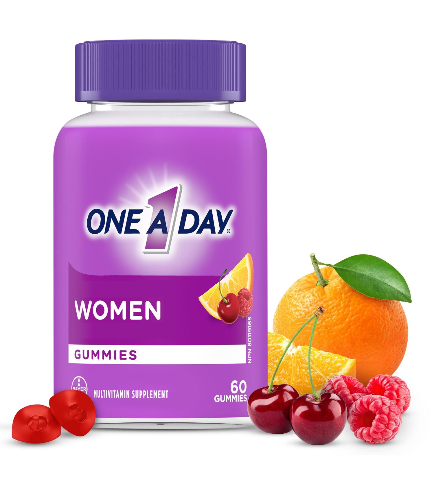 One A Day Women's Multivitamin Gummies - Daily Gummy Vitamins For Women With Vitamins A C D And Zinc To Support Immune Function Biotin For Healthy Hair Skin And Nails And More 60 Gummies - Buy Online on SooperMarket.com