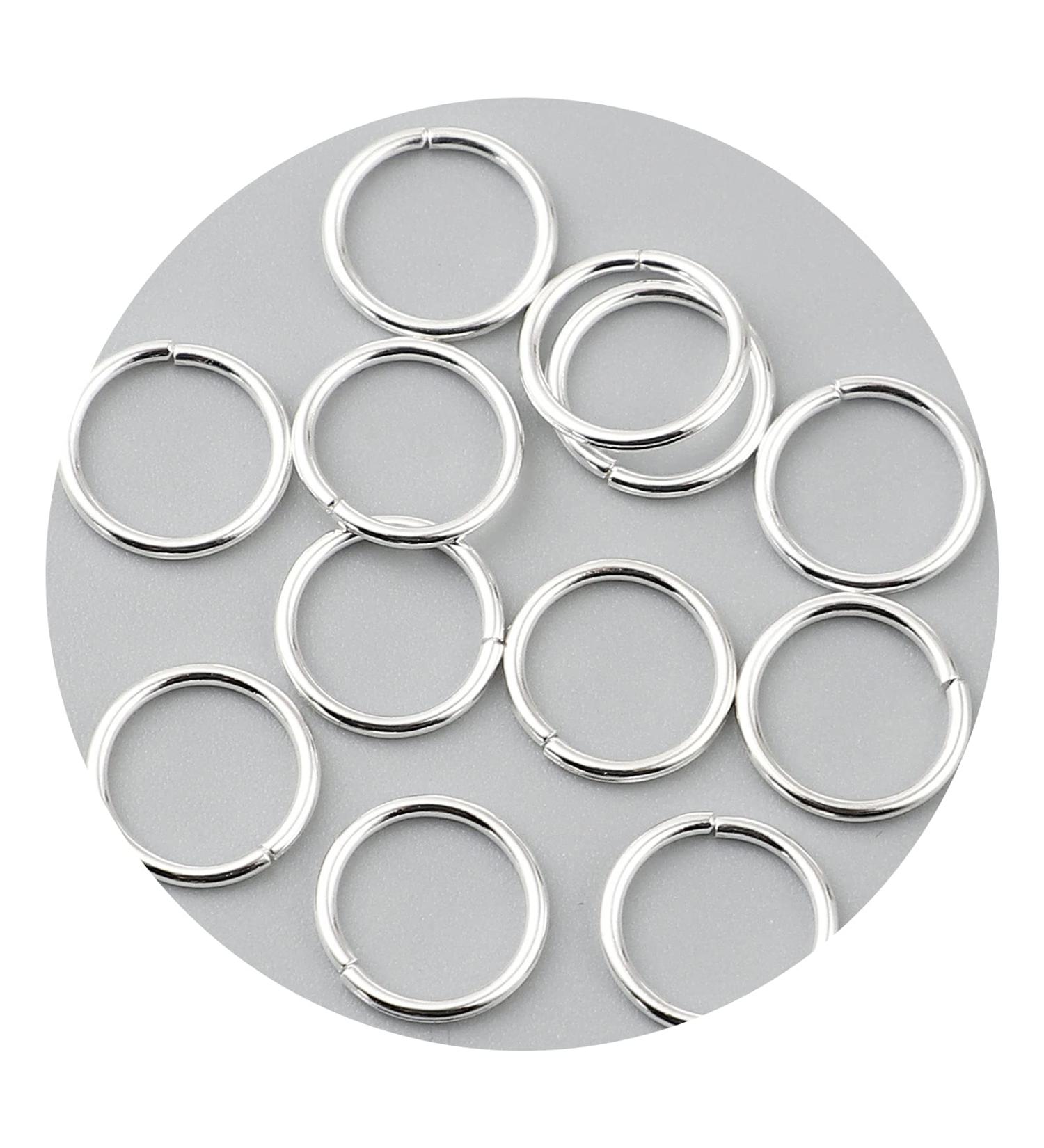 200 Pieces 16mm Jump Rings - Shiny Silver Tone - 15 Gauge - 1.5mm Thickness - HDSupplies - Buy Online on SooperMarket.com
