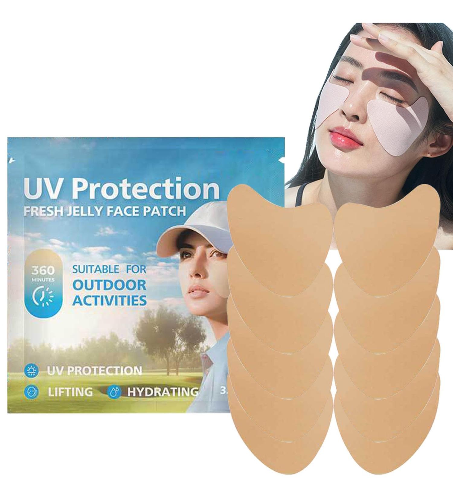 Wontool Golf Face Patch - 5pair UV Facial Patches Comfortable Facial Sunscreen Patch Portable Golf Patches for Sun Protection for Outdoor - Buy Online on SooperMarket.com
