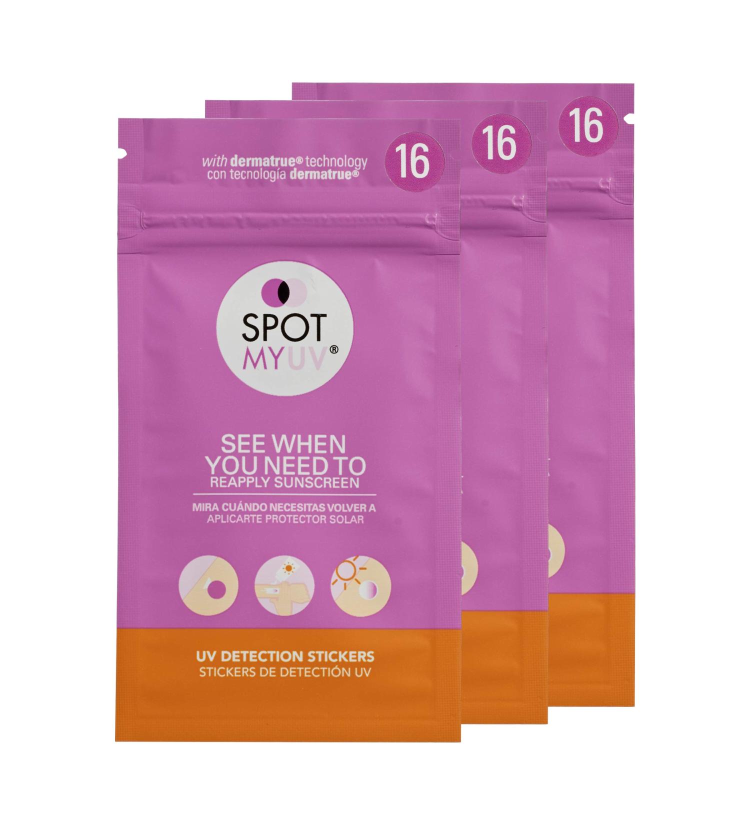 SPOTMYUV UV Detection Stickers for Sunscreen with Dermatrue Skin Mimicking Technology - 48 Count 48 count (Pack of 1) - Buy Online on SooperMarket.com