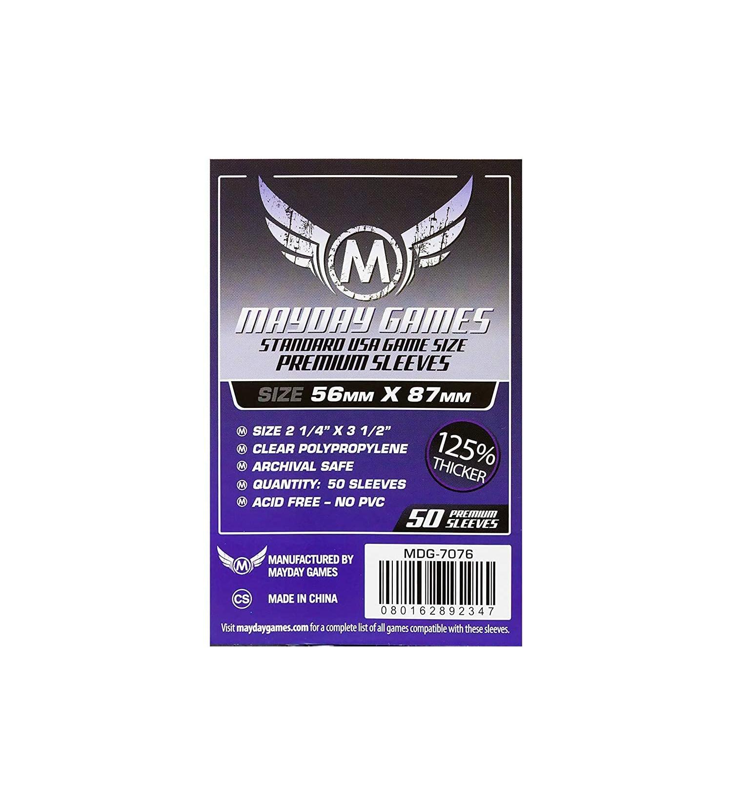Mayday Games 7076 USA Board Game Sleeves - Dark Purple | Protective Card Sleeves - Buy Online on SooperMarket.com