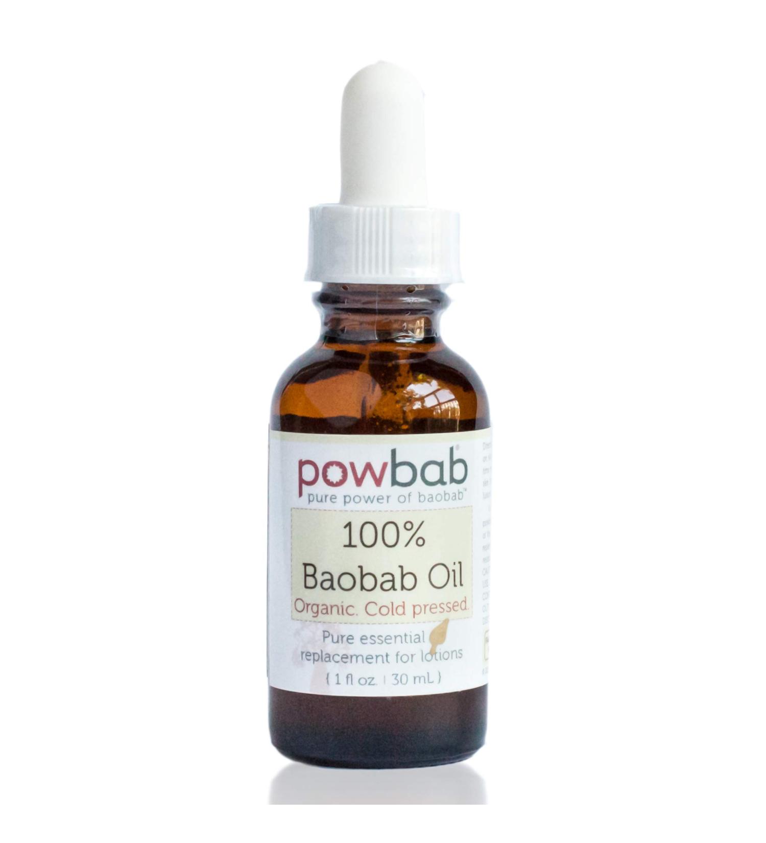 100% Organic Baobab Oil - Cold Pressed Hair & Nail Essential - Raw Skincare Moisturizer Pure Vitamin E for Scars - 1 oz - Buy Online on SooperMarket.com
